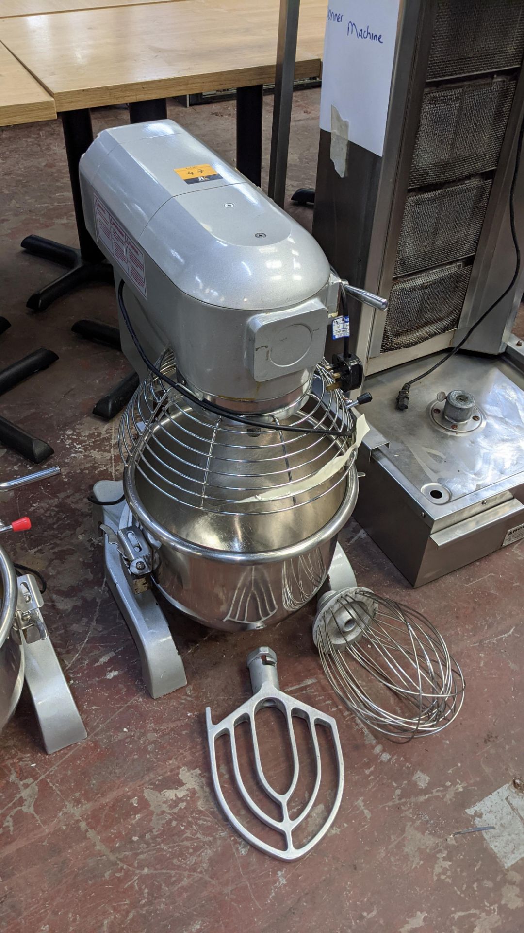 Pantheon model B200 heavy-duty commercial mixer including removable bowl, paddle & whisk - Image 8 of 8