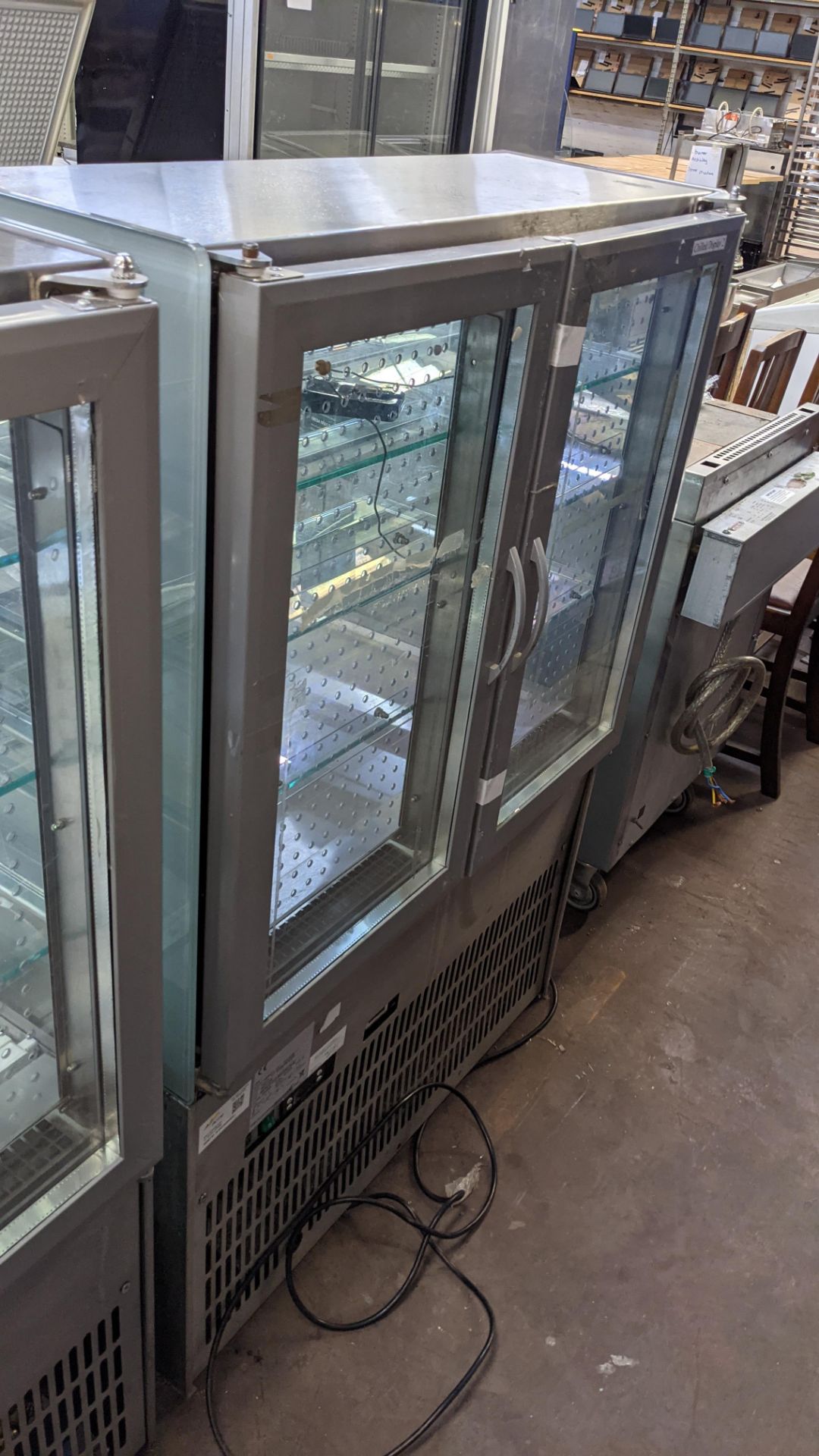 Stainless steel & glass open front refrigerated display unit - Image 11 of 11