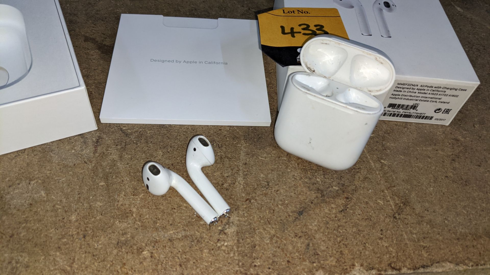 Apple AirPods with charging case, box & book pack - Image 3 of 15