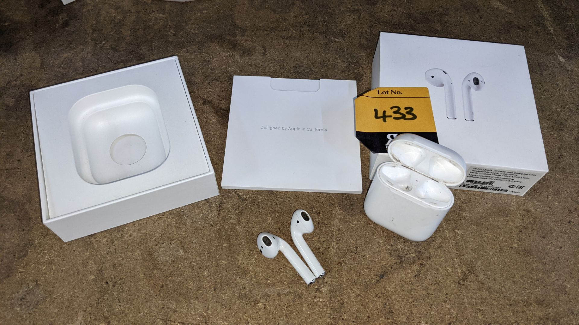 Apple AirPods with charging case, box & book pack - Image 2 of 15