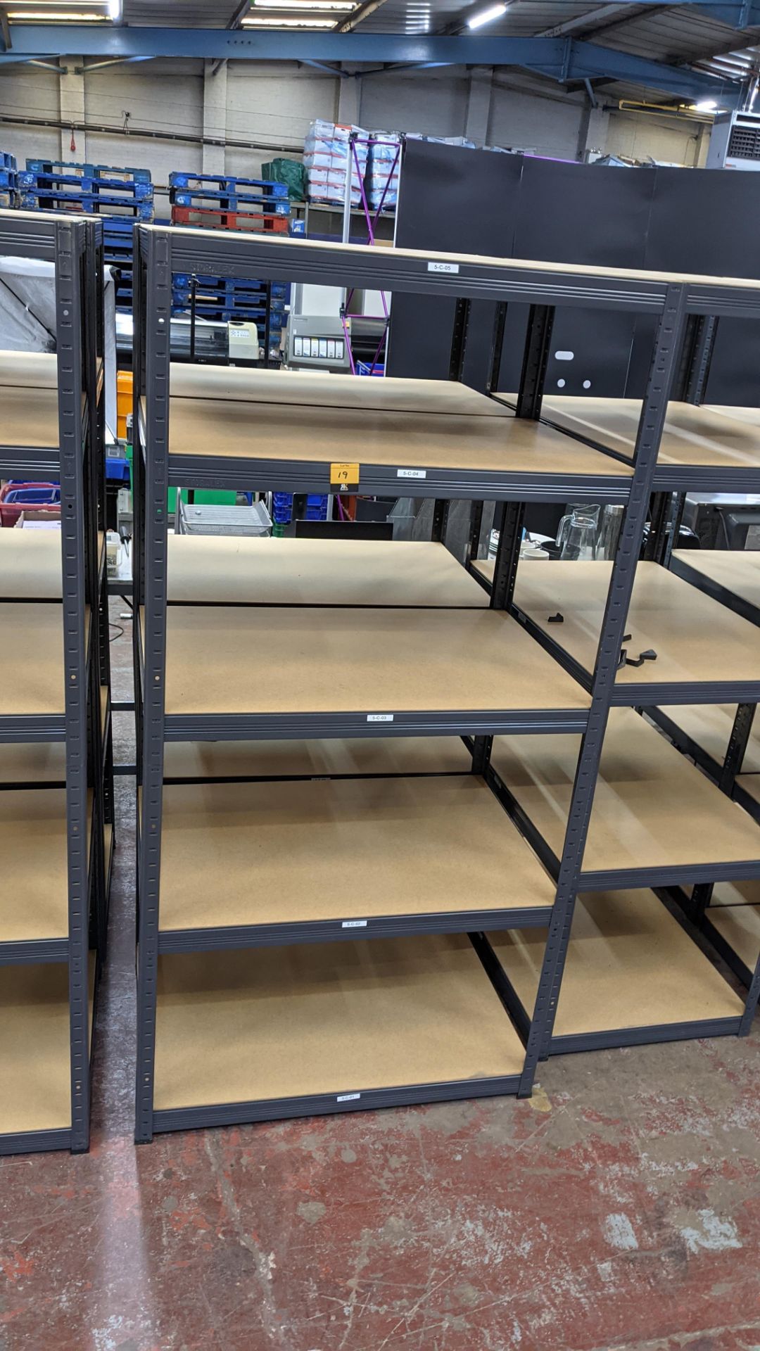 3 freestanding bays of bolt-free Storalex racking, each bay measuring approximately 900mm x 600mm x - Image 3 of 8
