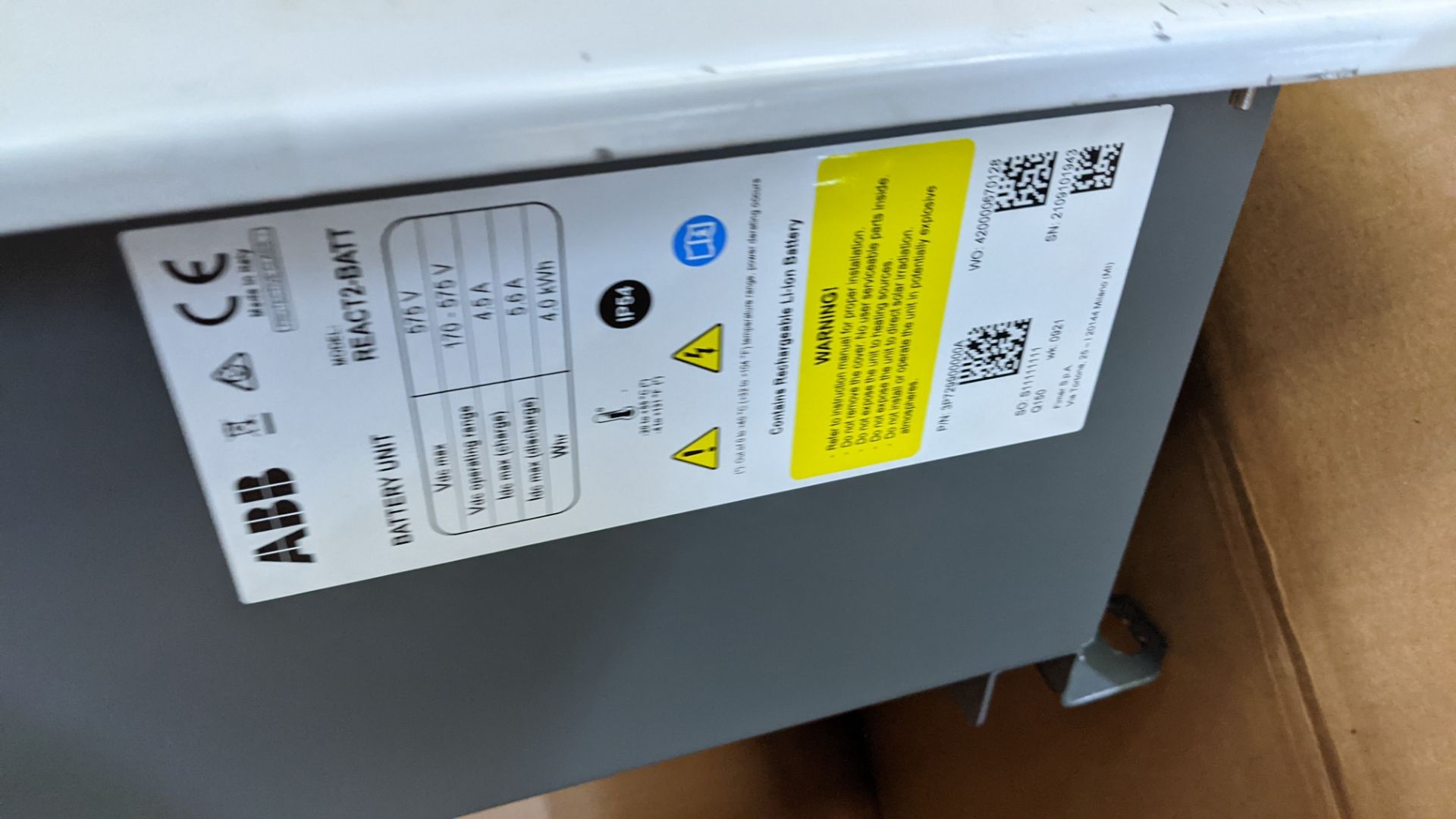 ABB REACT 2 Li-Ion 4kWh battery - Image 8 of 10