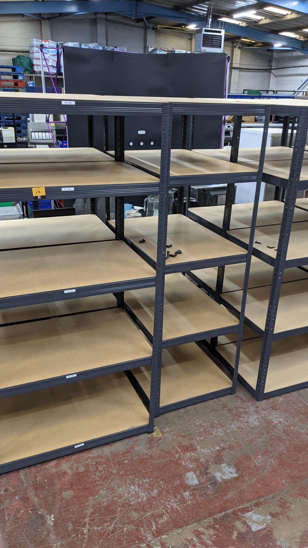 3 freestanding bays of bolt-free Storalex racking, each bay measuring approximately 900mm x 600mm x - Image 4 of 8