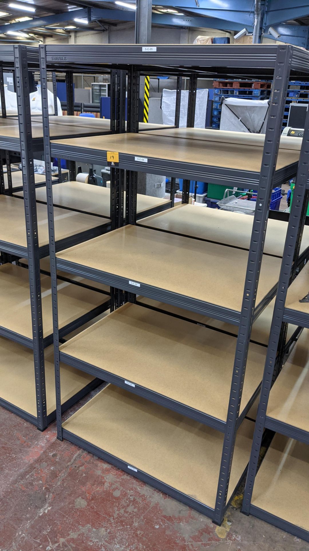 3 freestanding bays of bolt-free Storalex racking, each bay measuring approximately 900mm x 600mm x - Image 5 of 8