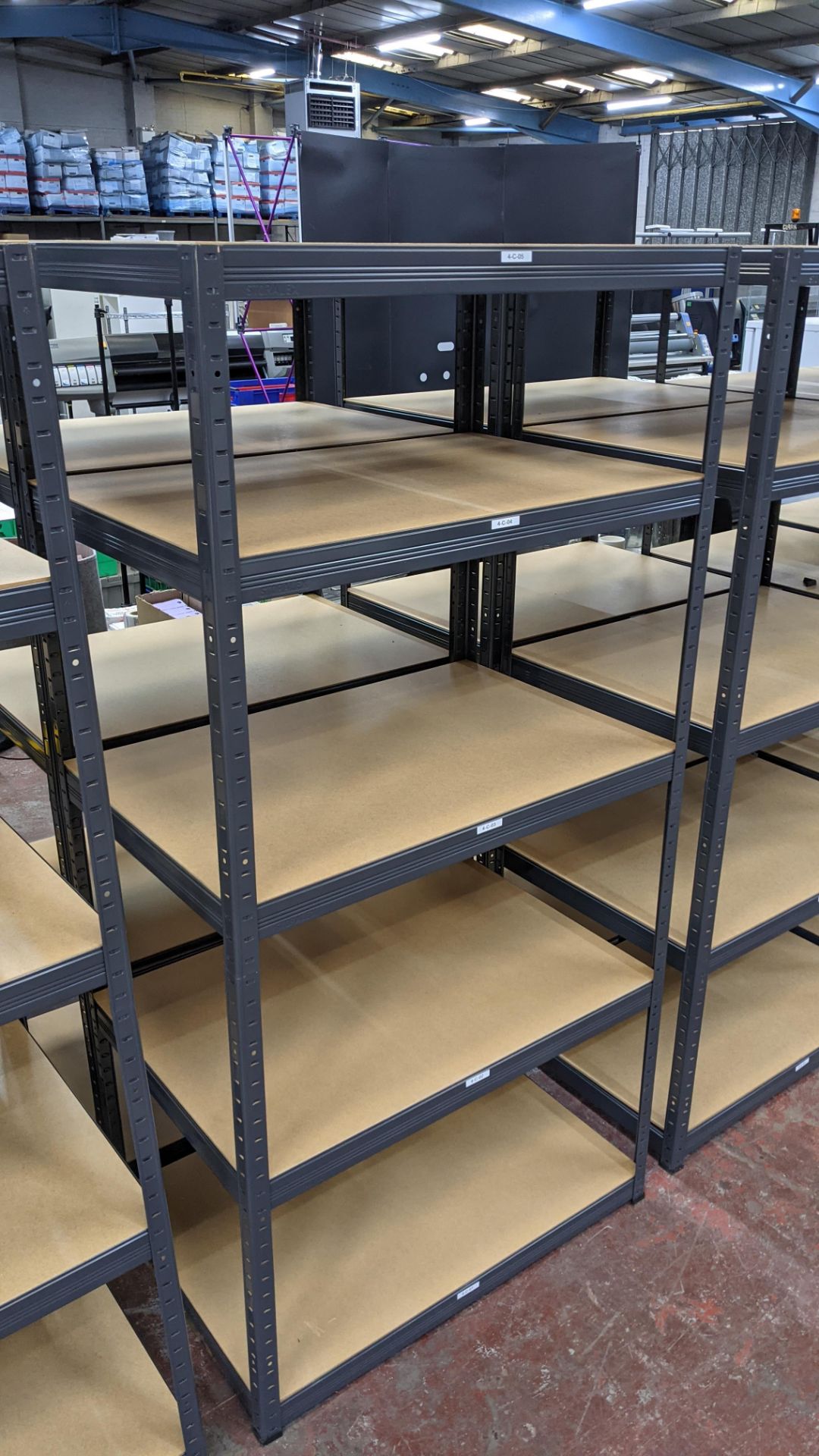 4 freestanding bays of bolt-free Storalex racking, each bay measuring approximately 900mm x 600mm x - Image 4 of 8