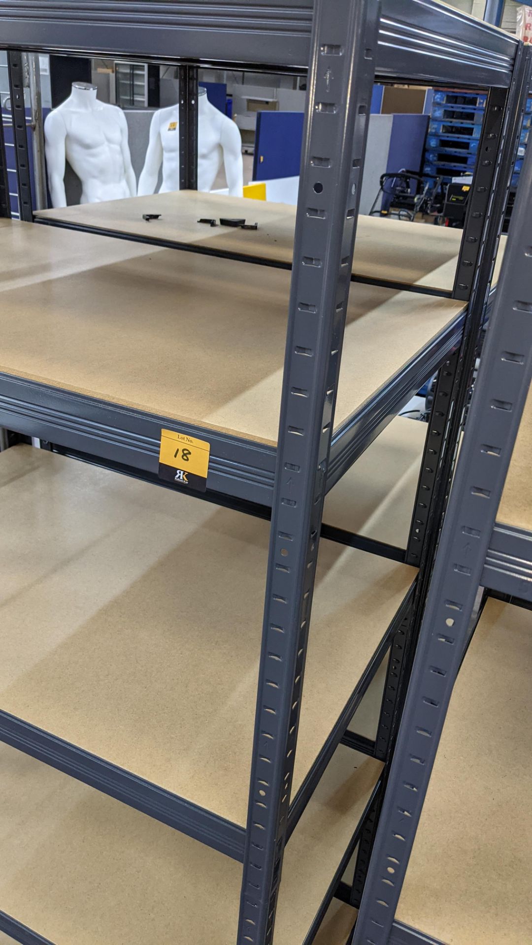 4 freestanding bays of bolt-free Storalex racking, each bay measuring approximately 900mm x 600mm x - Image 5 of 8