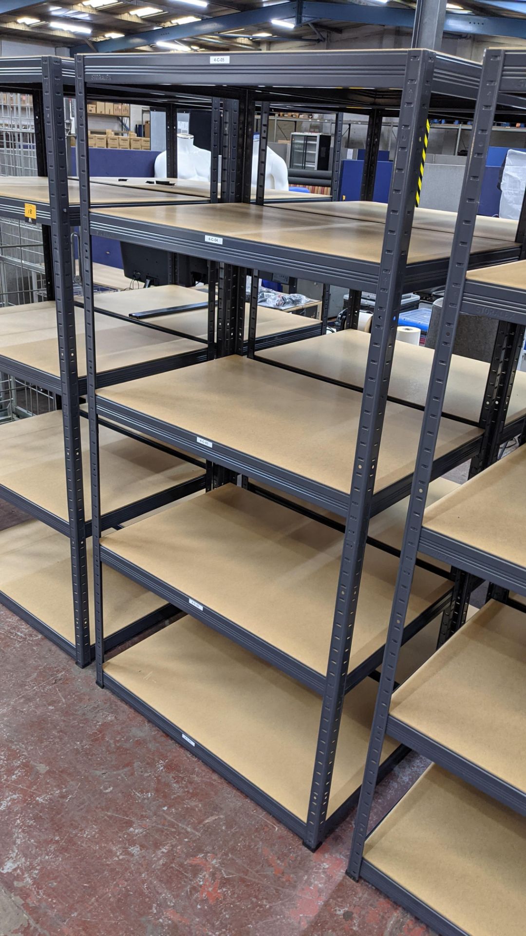 4 freestanding bays of bolt-free Storalex racking, each bay measuring approximately 900mm x 600mm x - Image 7 of 8