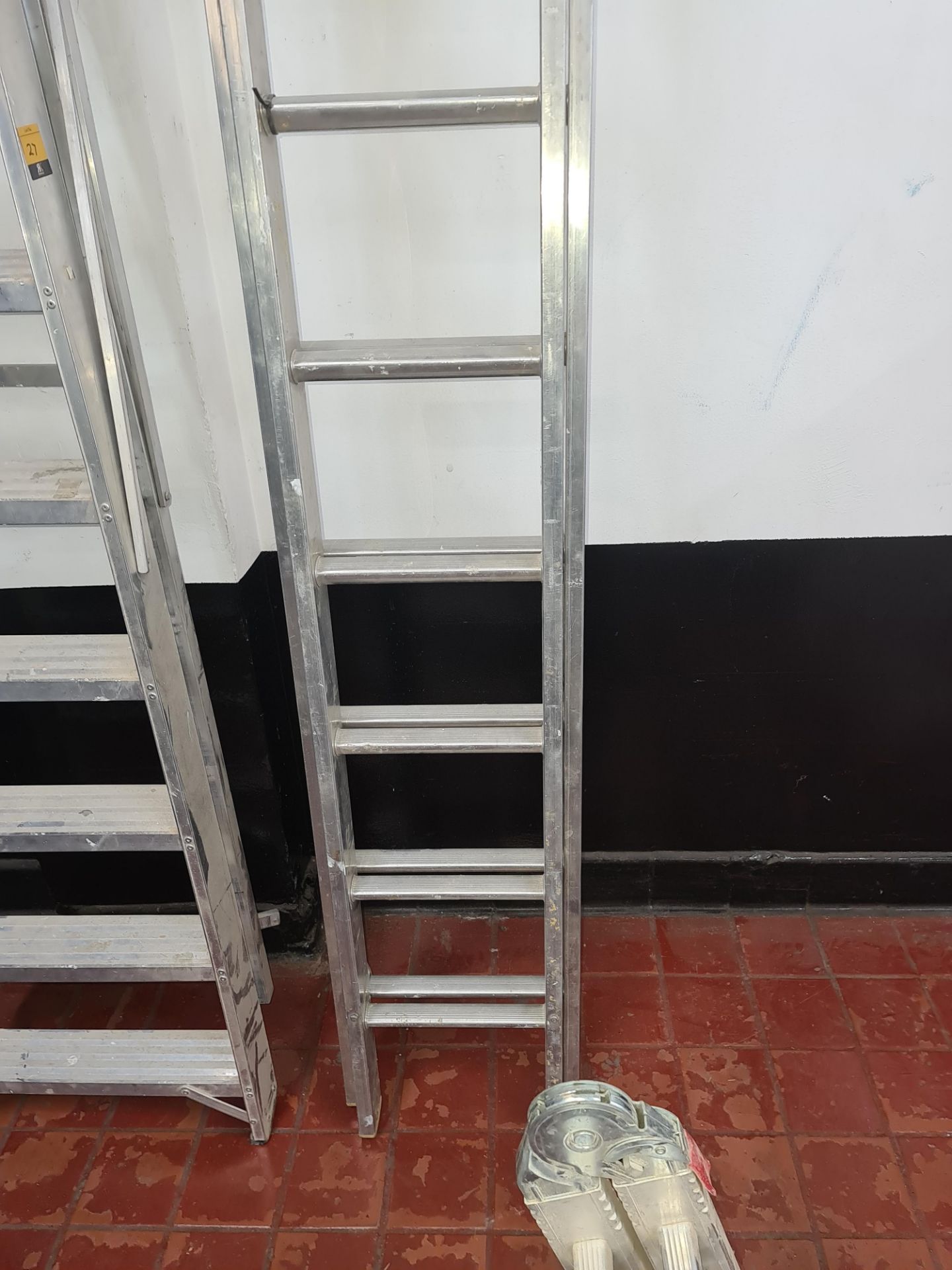 Set of double rung ladders, each length measuring approx. 11.5ft - Image 2 of 4