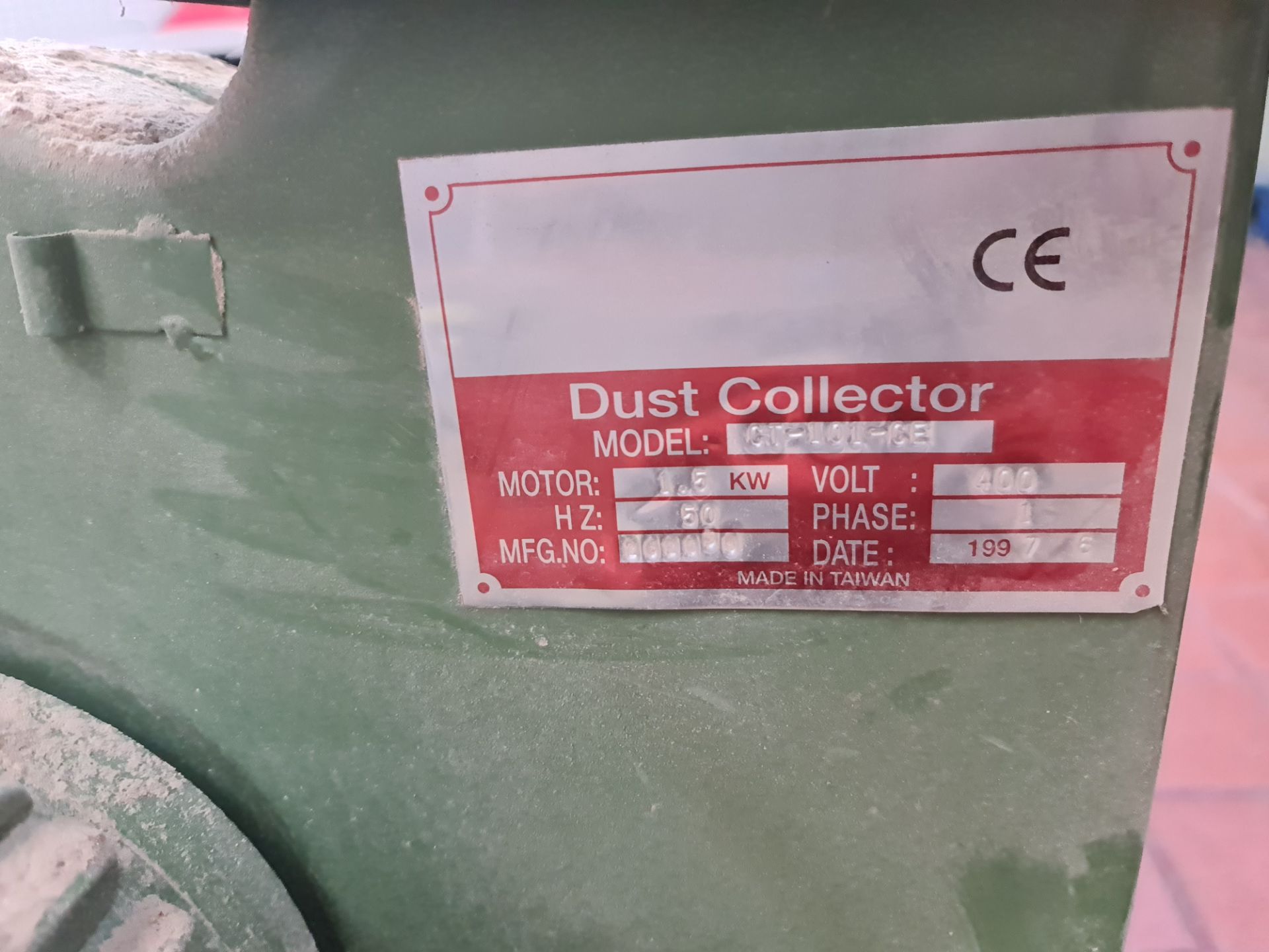 Mobile dust collector model CT-101-CE (plaque with model no. is a little faded) - Image 7 of 8