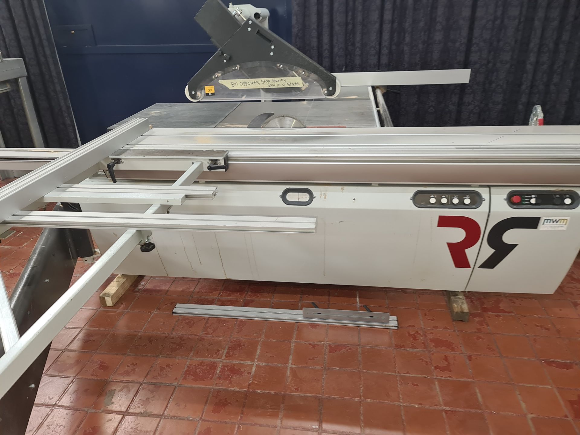 2018 Robland model NZ3200-3800 panel saw. NB. This was used with a dedicated dust extractor, which w - Image 19 of 33