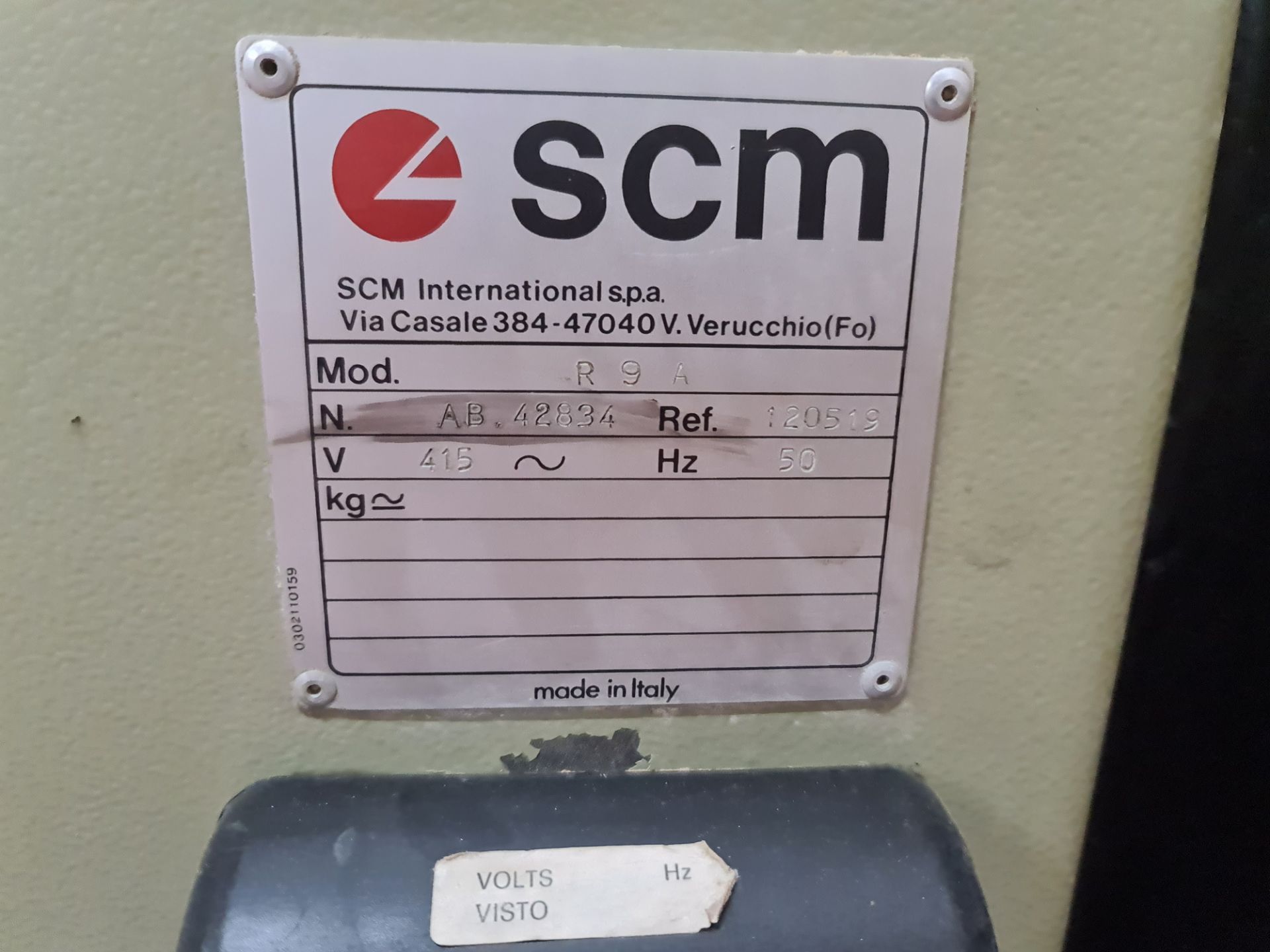 SCM R9 (A) pedestal router including foot pedal NB. This was used with a dedicated dust extractor, w - Image 10 of 14