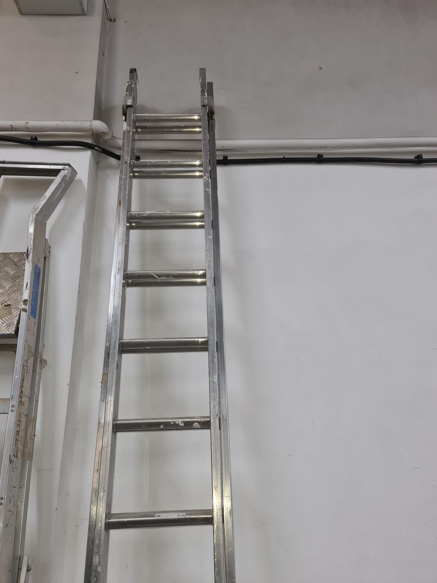 Set of double rung ladders, each length measuring approx. 11.5ft - Image 4 of 4