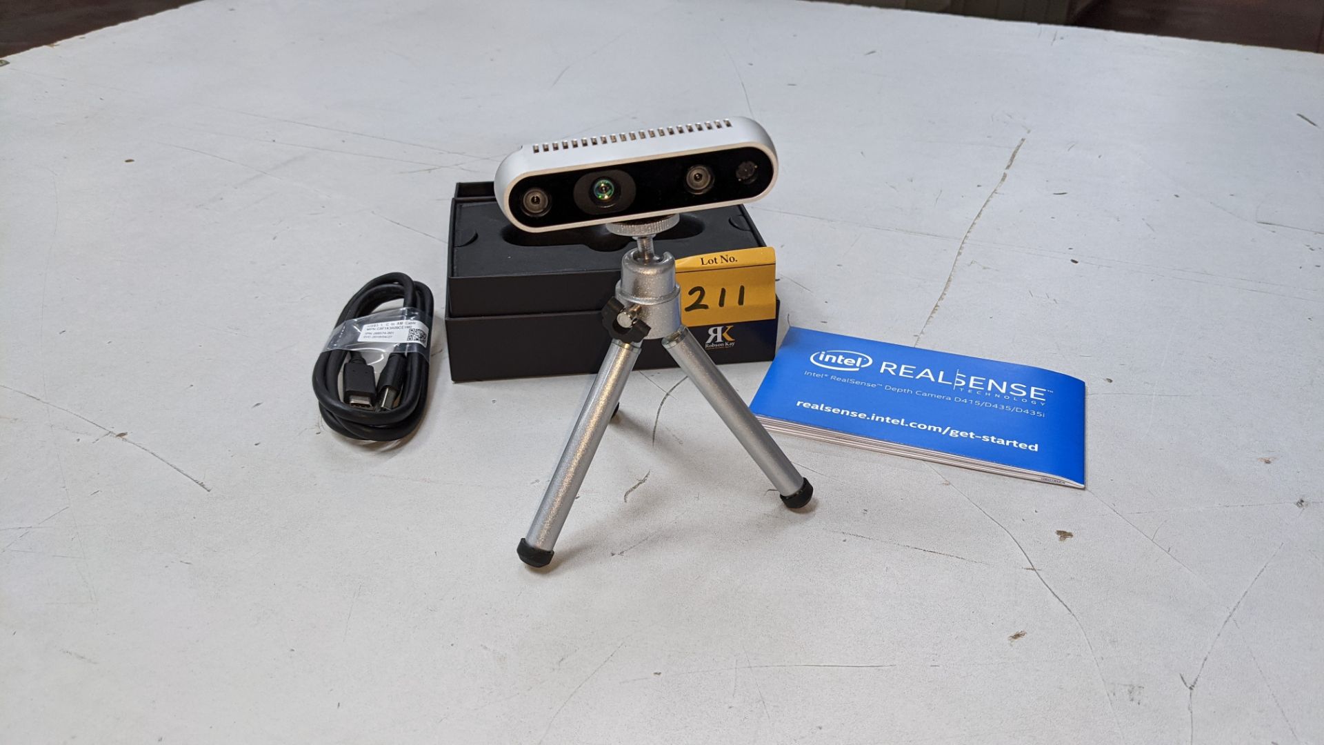 Intel Realsense model D435 depth cameras including tripod & box NB. Check photographs accompanying e - Image 2 of 10