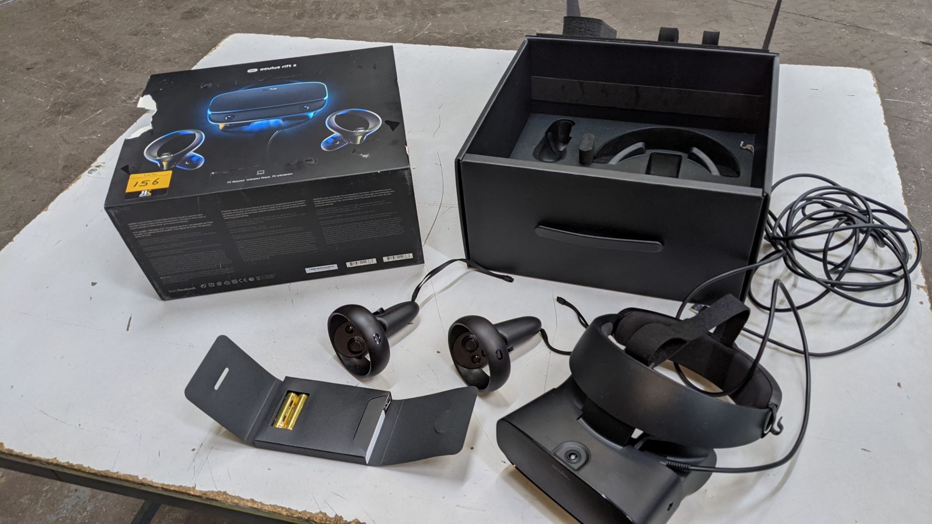 Oculus Rift S virtual reality system comprising headset, controllers, cables, adapters & more