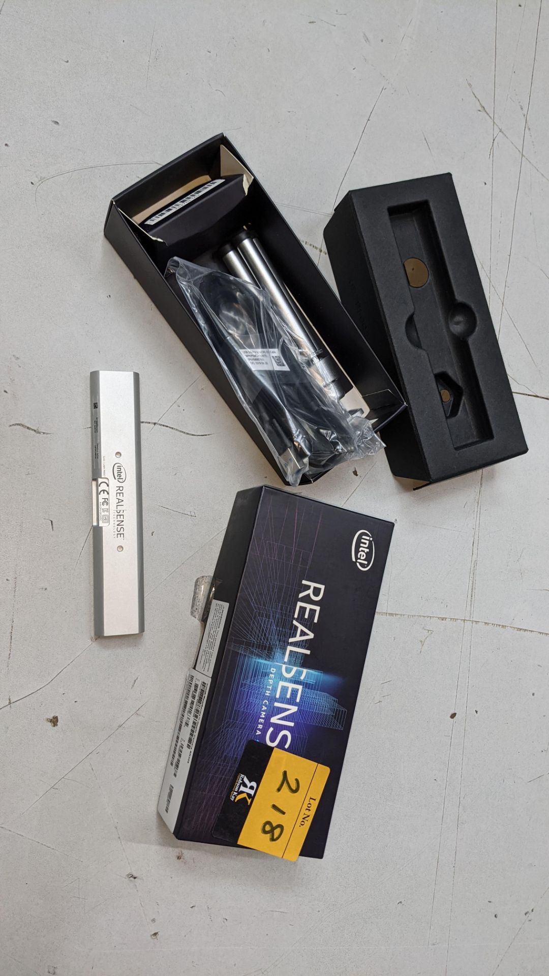 Intel Realsense depth camera model SR305 including tripod & box. NB. Check photographs accompanying - Image 10 of 10