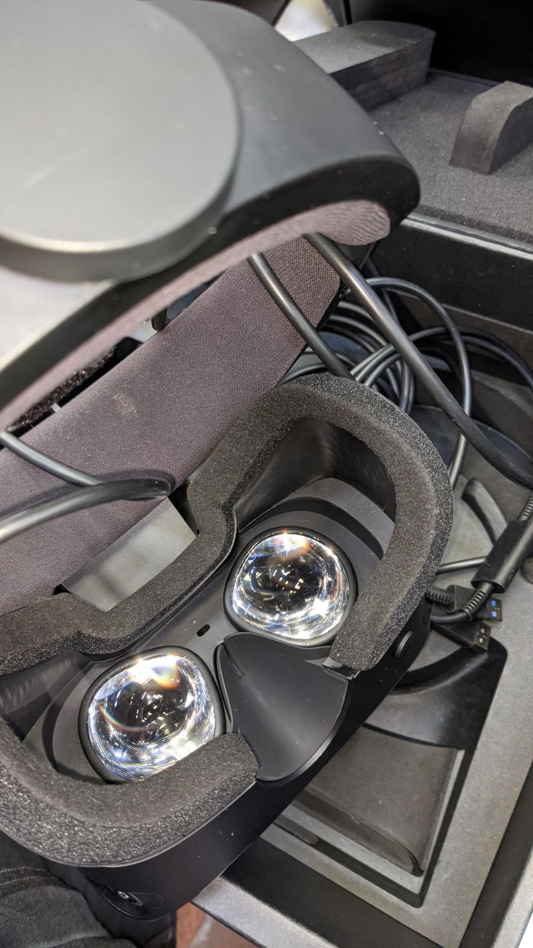 Oculus Quest virtual reality system comprising headset, controllers, cables, adapters & more - Image 7 of 10