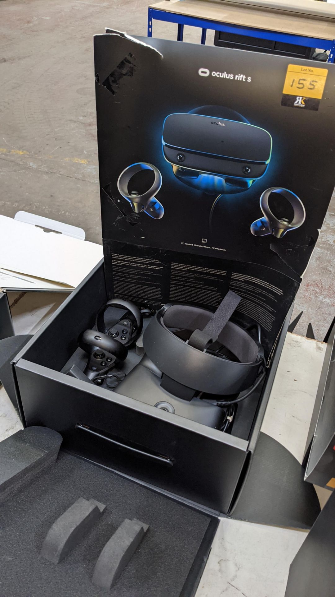 Oculus Rift S virtual reality system comprising headset, controllers, cables, adapters & more - Image 11 of 11