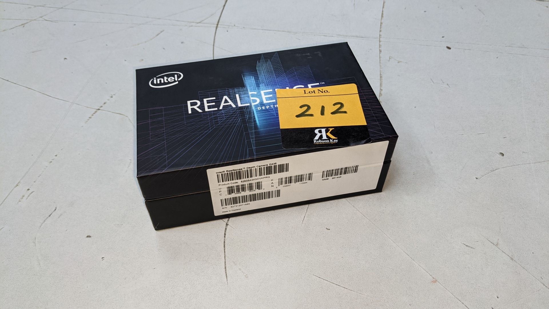 Intel Realsense model D435 depth cameras including tripod & box NB. Check photographs accompanying e