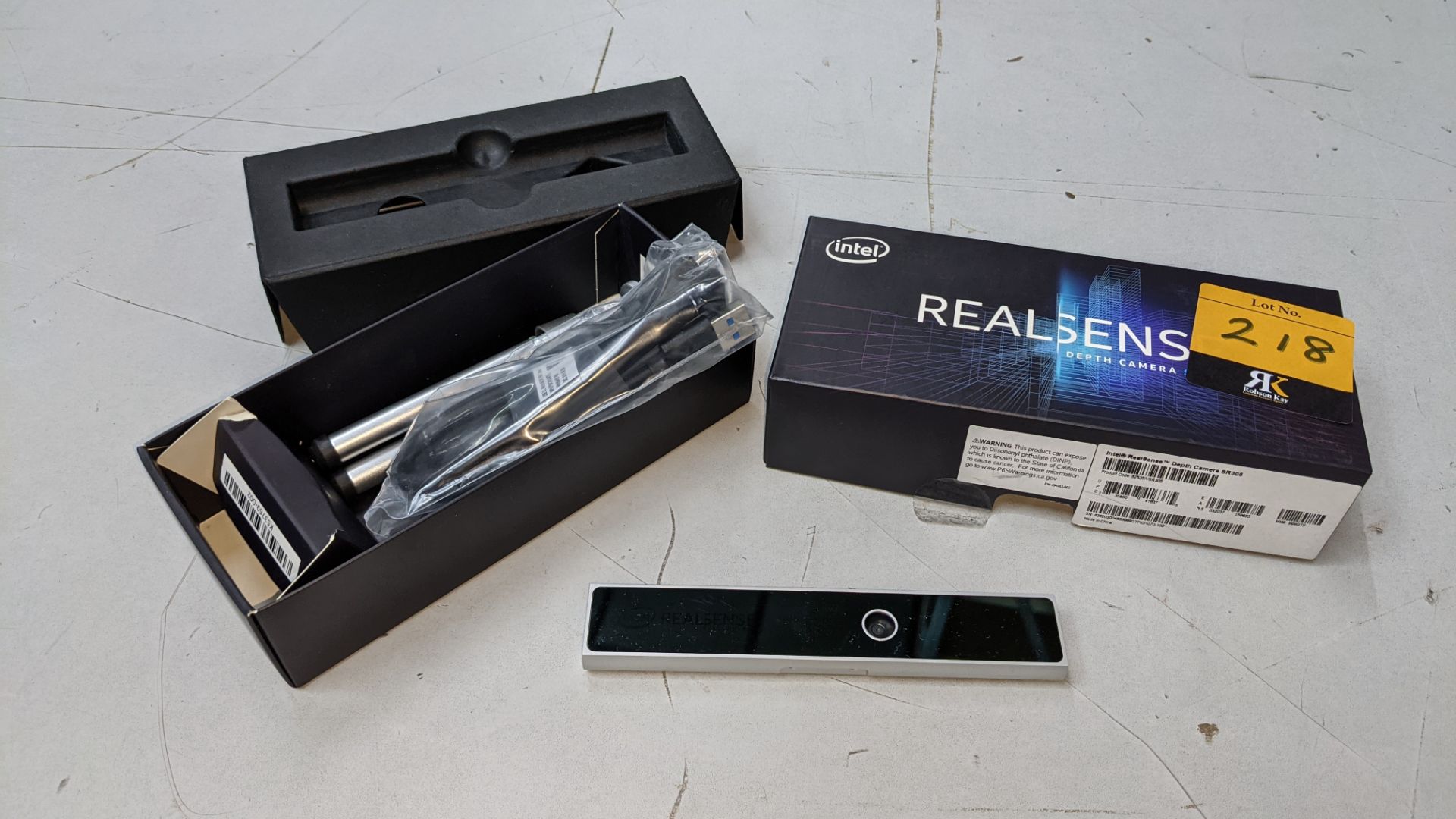 Intel Realsense depth camera model SR305 including tripod & box. NB. Check photographs accompanying - Image 2 of 10