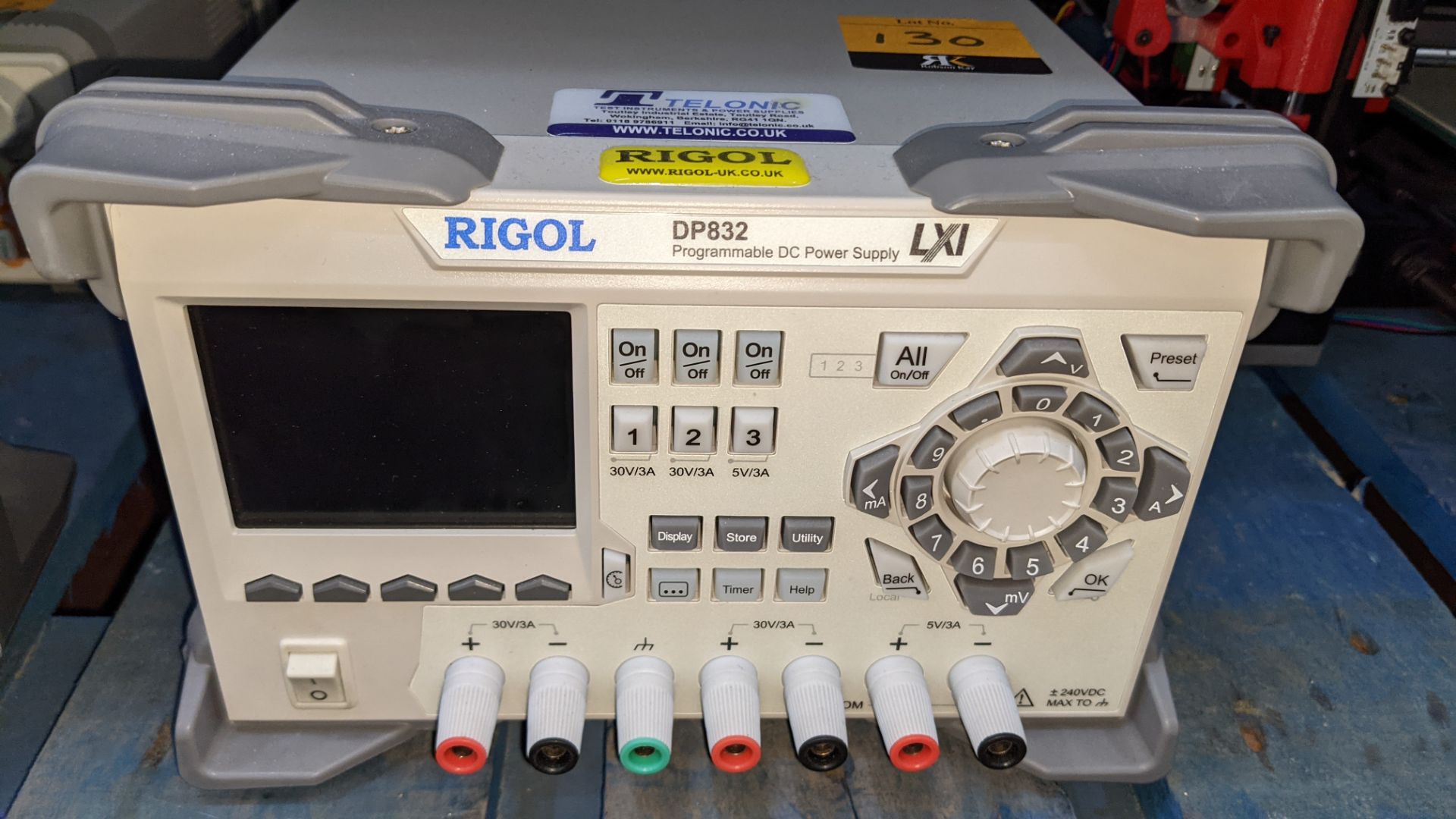 Rigol model DP832 programmable DC power supply - Image 5 of 11