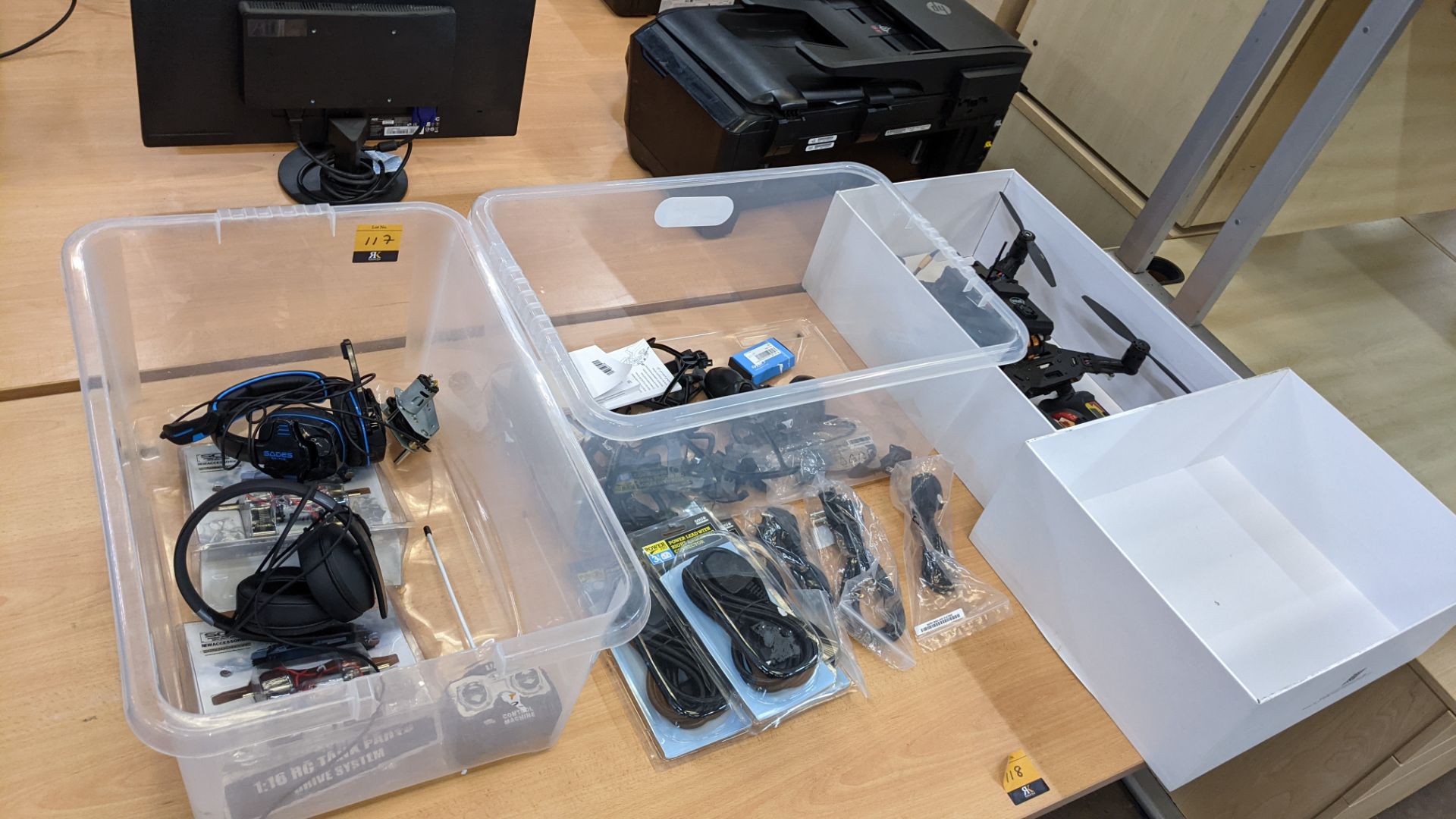 Drone related lot comprising Intel Aero platform for UAVs plus headsets, remotes, cables & more, all - Image 2 of 9