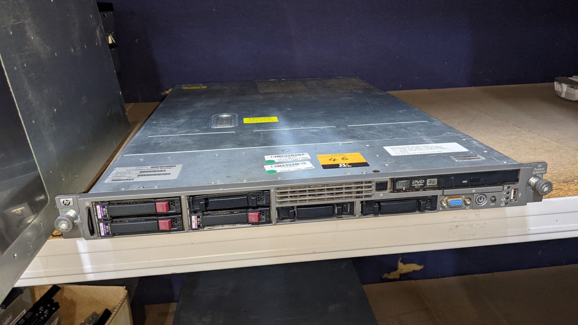 HP DL360 G5 server with Xeon Dual Core 3GHz processor, 2 off PSU, Smart Array P400 controller, 16GB - Image 2 of 9