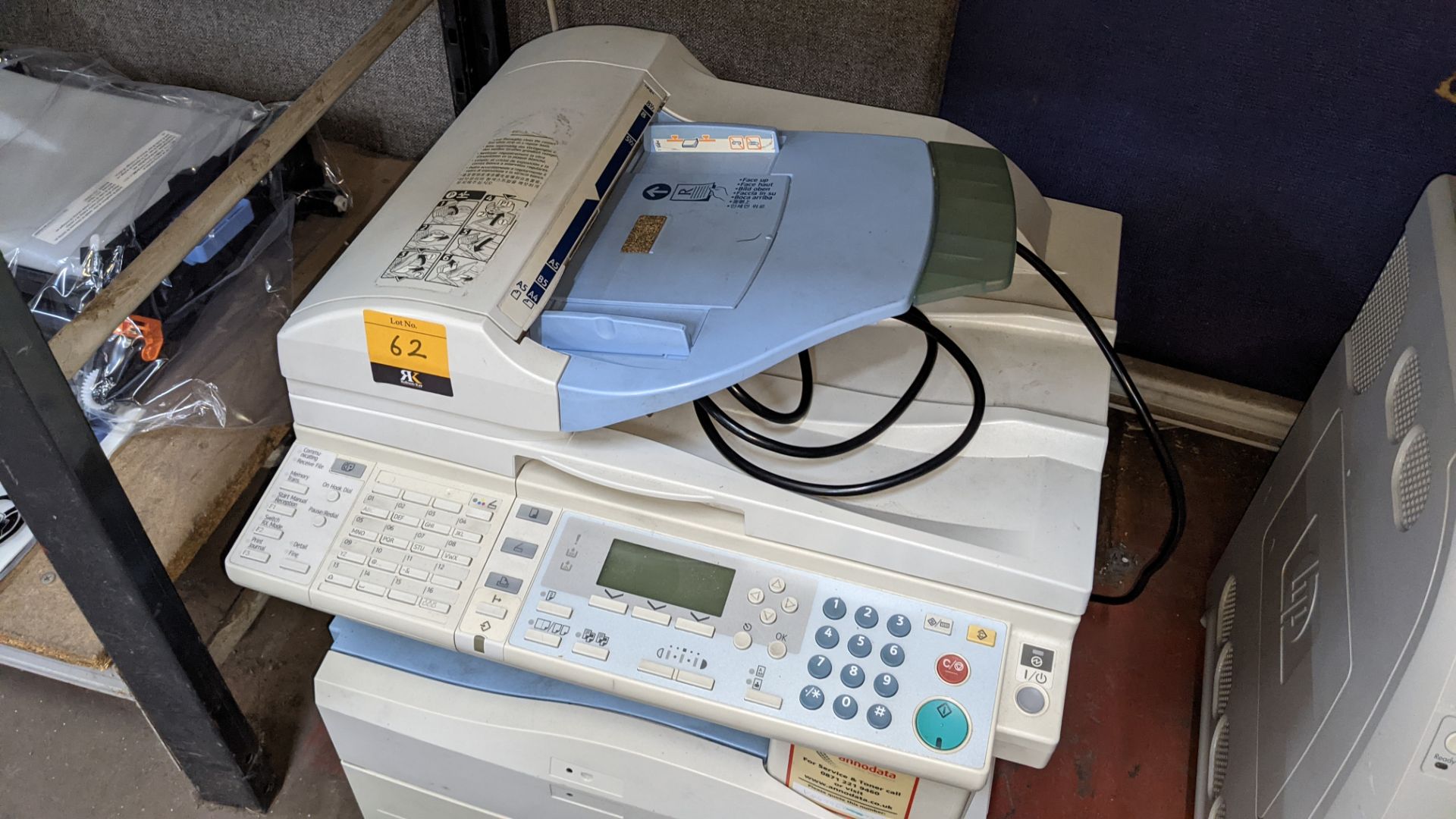 Ricoh Aficio MP171SPF desktop multifunction copier/scanner/fax/printer - Image 3 of 6