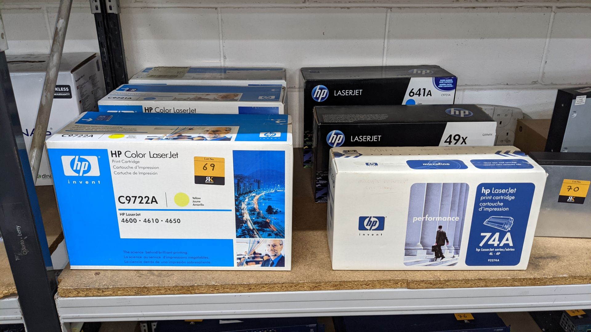 6 off assorted HP LaserJet cartridges as pictured