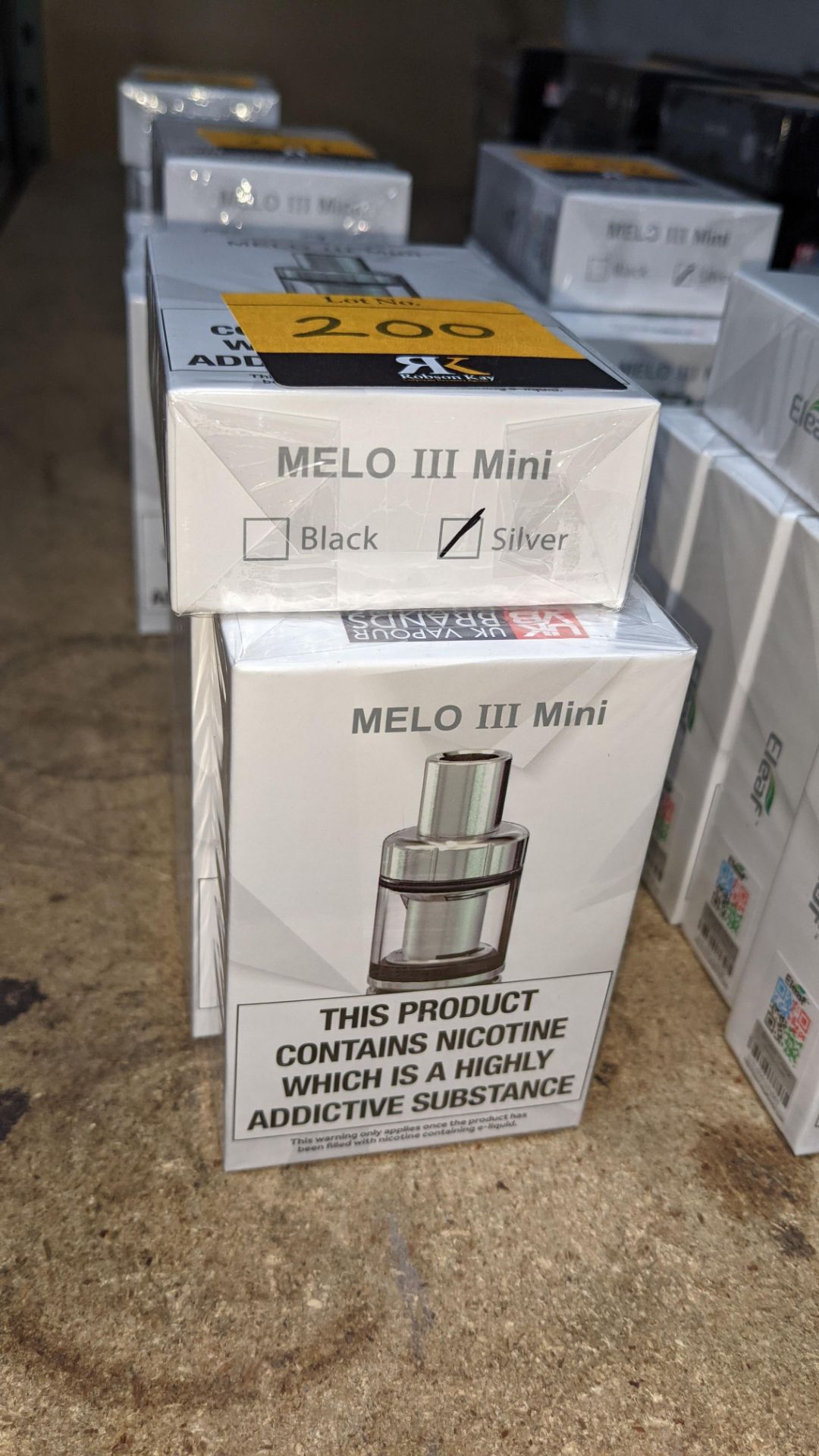 5 off UK Vapour Brands Eleaf MELO III Mini Atomizers, individually boxed, each box including 1 off 0 - Image 2 of 4