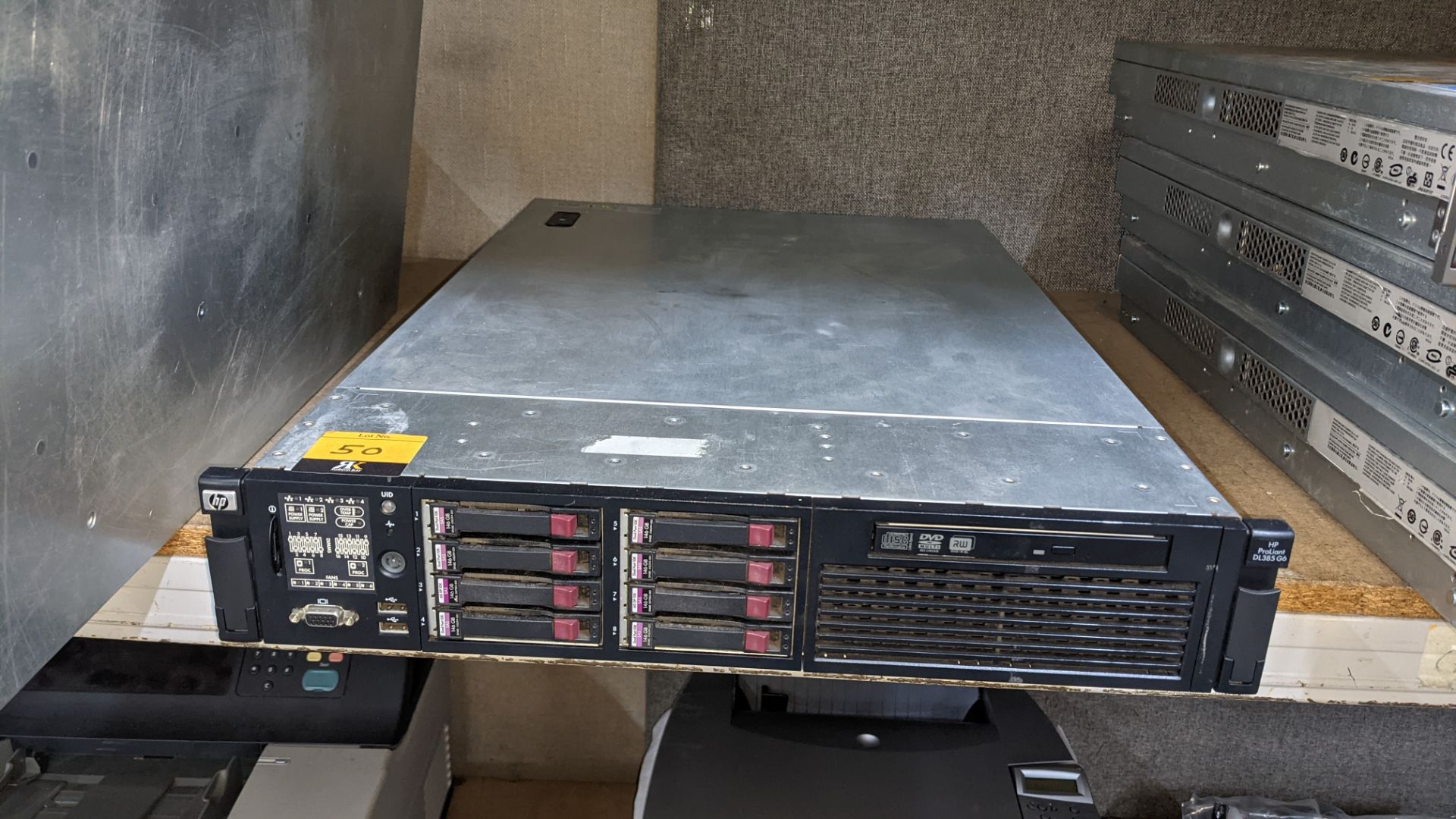 HP DL385 G6 rack mountable server with 8 off 146GB 10K hard drives, 32GB RAM, 2 off AMD 2435 6 Core - Image 2 of 11