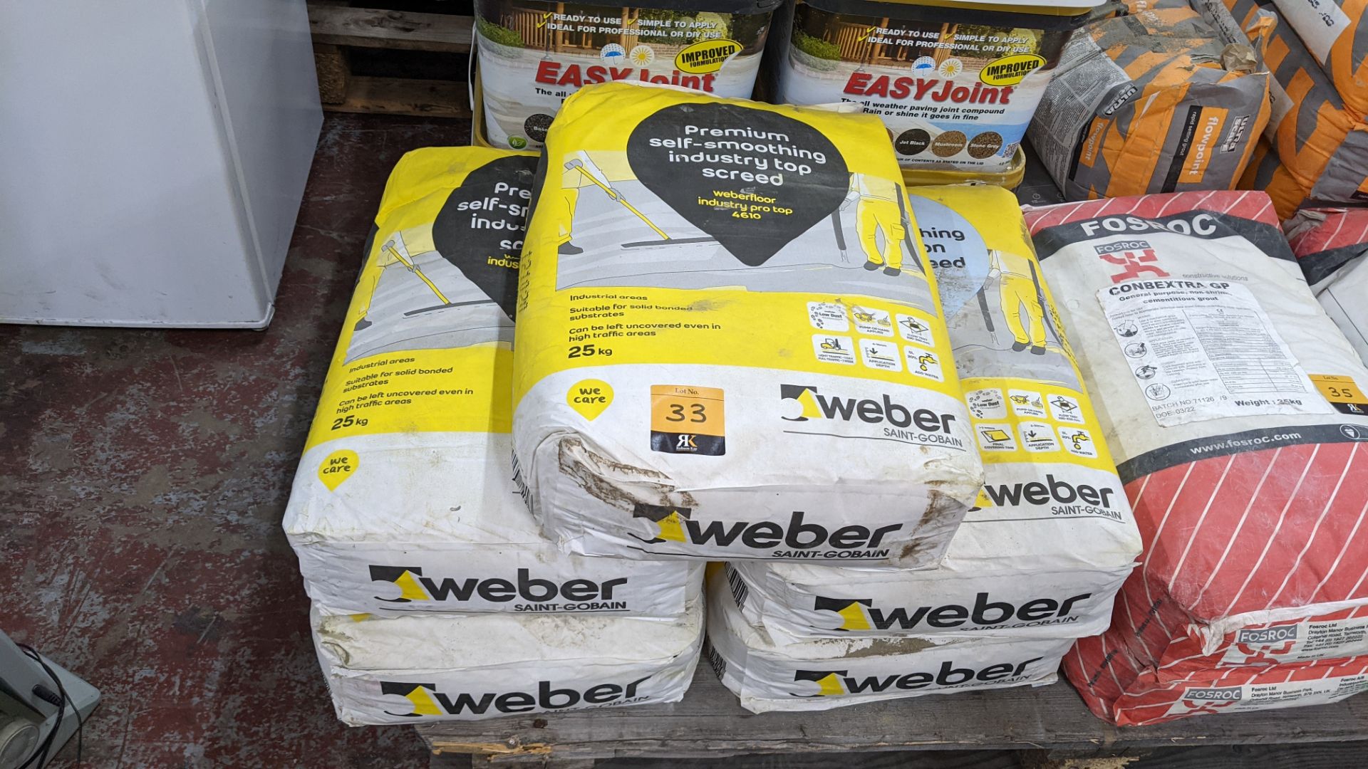 5 off 25kg sacks of Weber Premium self-smoothing industry top screed (Weberfloor Industry Pro Top 46 - Image 2 of 4