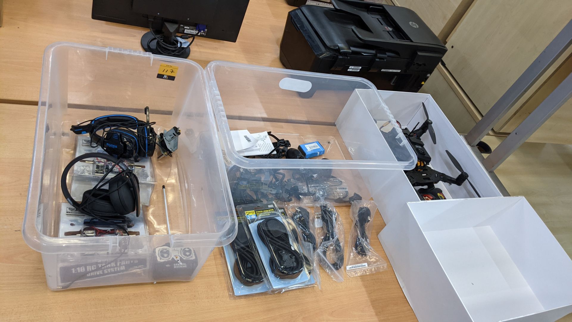Drone related lot comprising Intel Aero platform for UAVs plus headsets, remotes, cables & more, all - Image 3 of 9