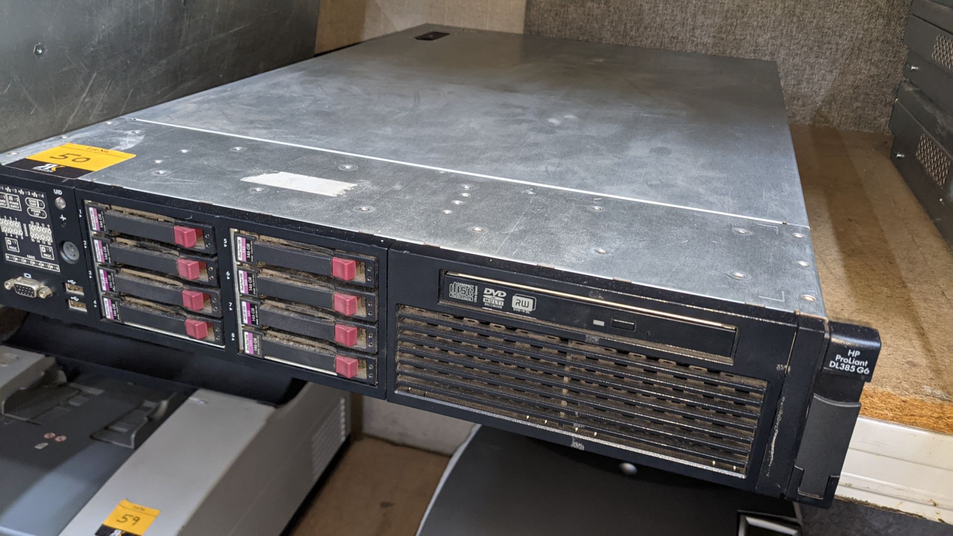 HP DL385 G6 rack mountable server with 8 off 146GB 10K hard drives, 32GB RAM, 2 off AMD 2435 6 Core - Image 6 of 11
