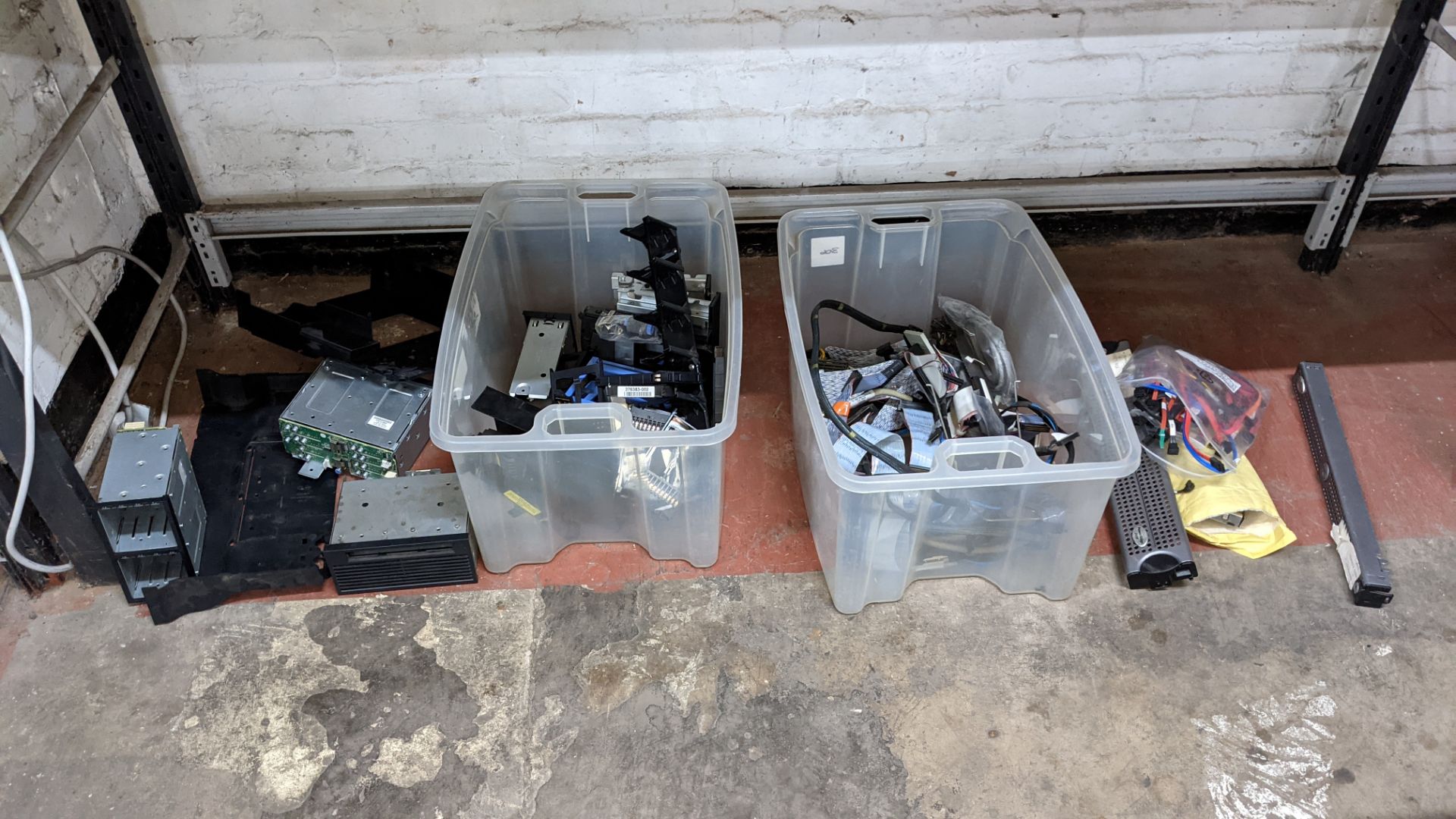 Contents of 2 crates of assorted cables & parts as pictured - crates excluded