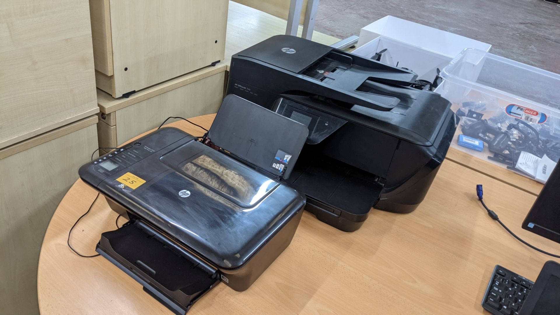 Pair of HP printers comprising HP OfficeJet 7510 printer/scanner/copier/fax & HP DeskJet 3050 printe