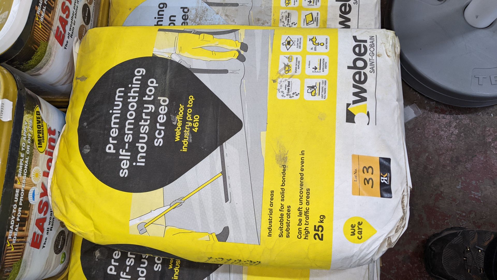 5 off 25kg sacks of Weber Premium self-smoothing industry top screed (Weberfloor Industry Pro Top 46 - Image 3 of 4