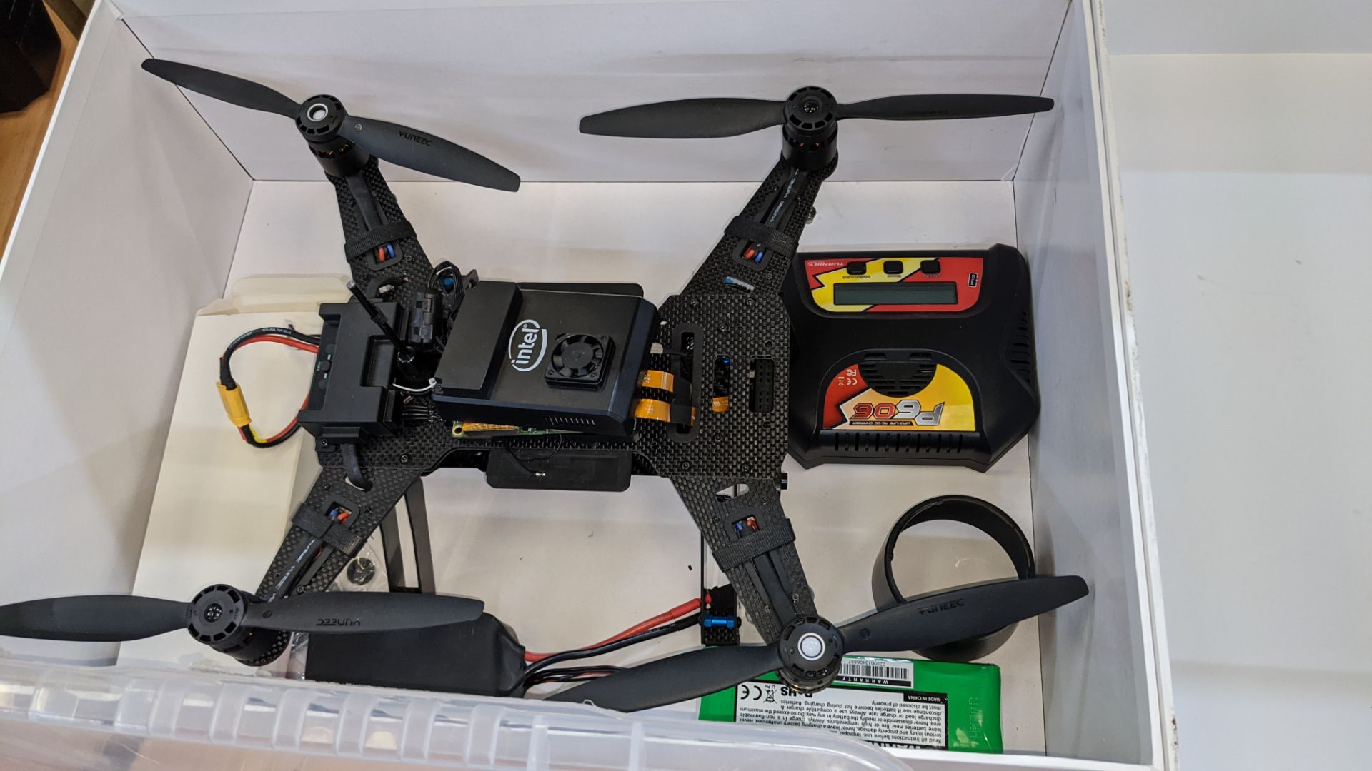 Drone related lot comprising Intel Aero platform for UAVs plus headsets, remotes, cables & more, all - Image 6 of 9