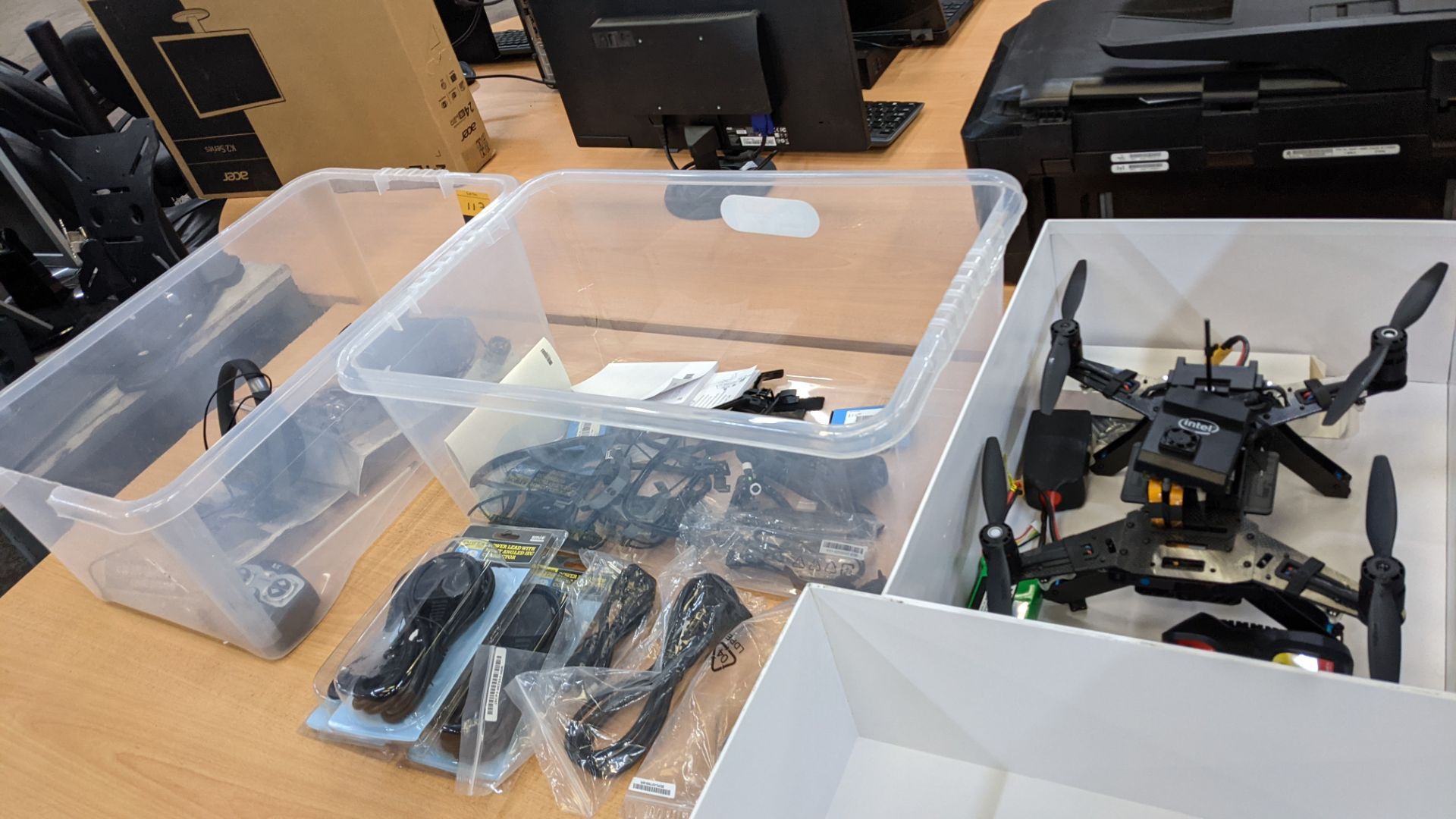 Drone related lot comprising Intel Aero platform for UAVs plus headsets, remotes, cables & more, all - Image 9 of 9