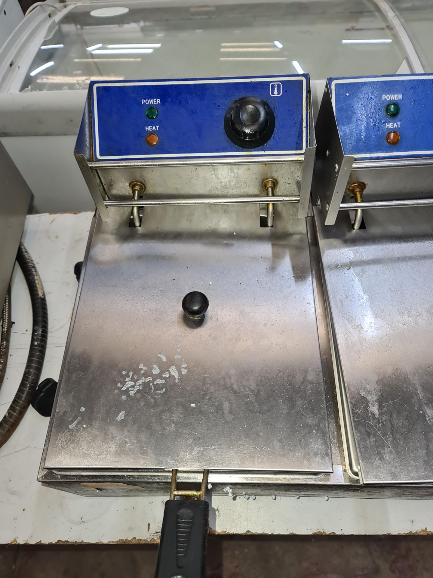 Benchtop stainless steel twin fryer, EF82 with box - Image 2 of 5