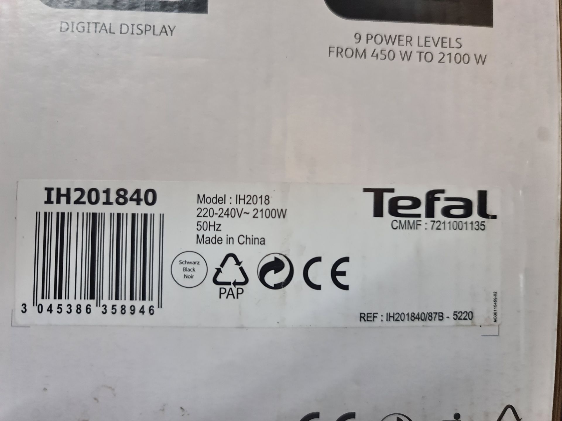 Tefal benchtop ceramic hob Every Day 1H including box - Image 5 of 5