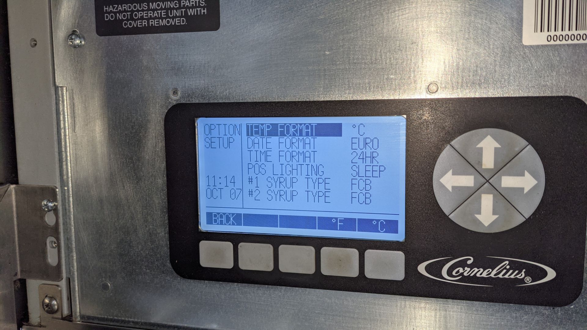 Cornelius floor standing touchscreen Slush Puppie machine model Viper E2 incorporating stainless ste - Image 27 of 29