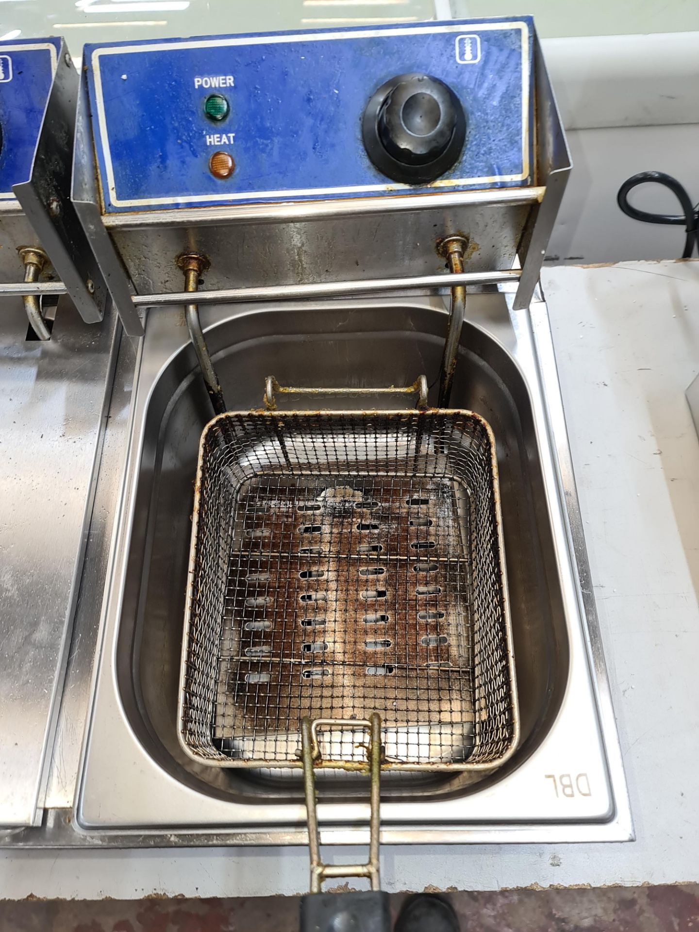 Benchtop stainless steel twin fryer, EF82 with box - Image 5 of 5