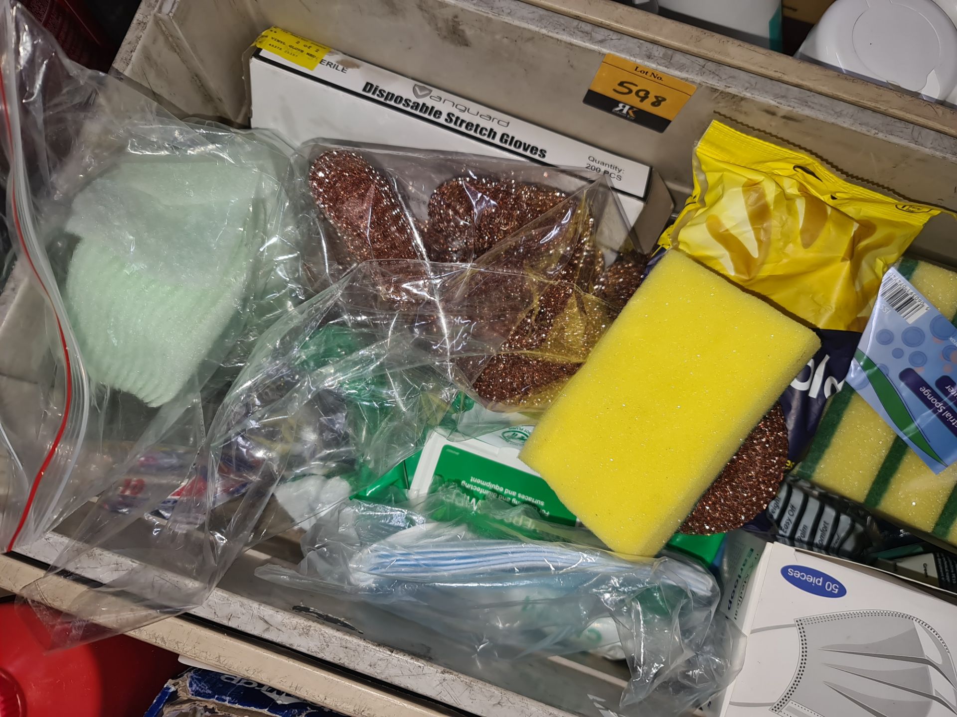 Contents of a crate of cleaning & hygiene related items - crate excluded - Image 2 of 3