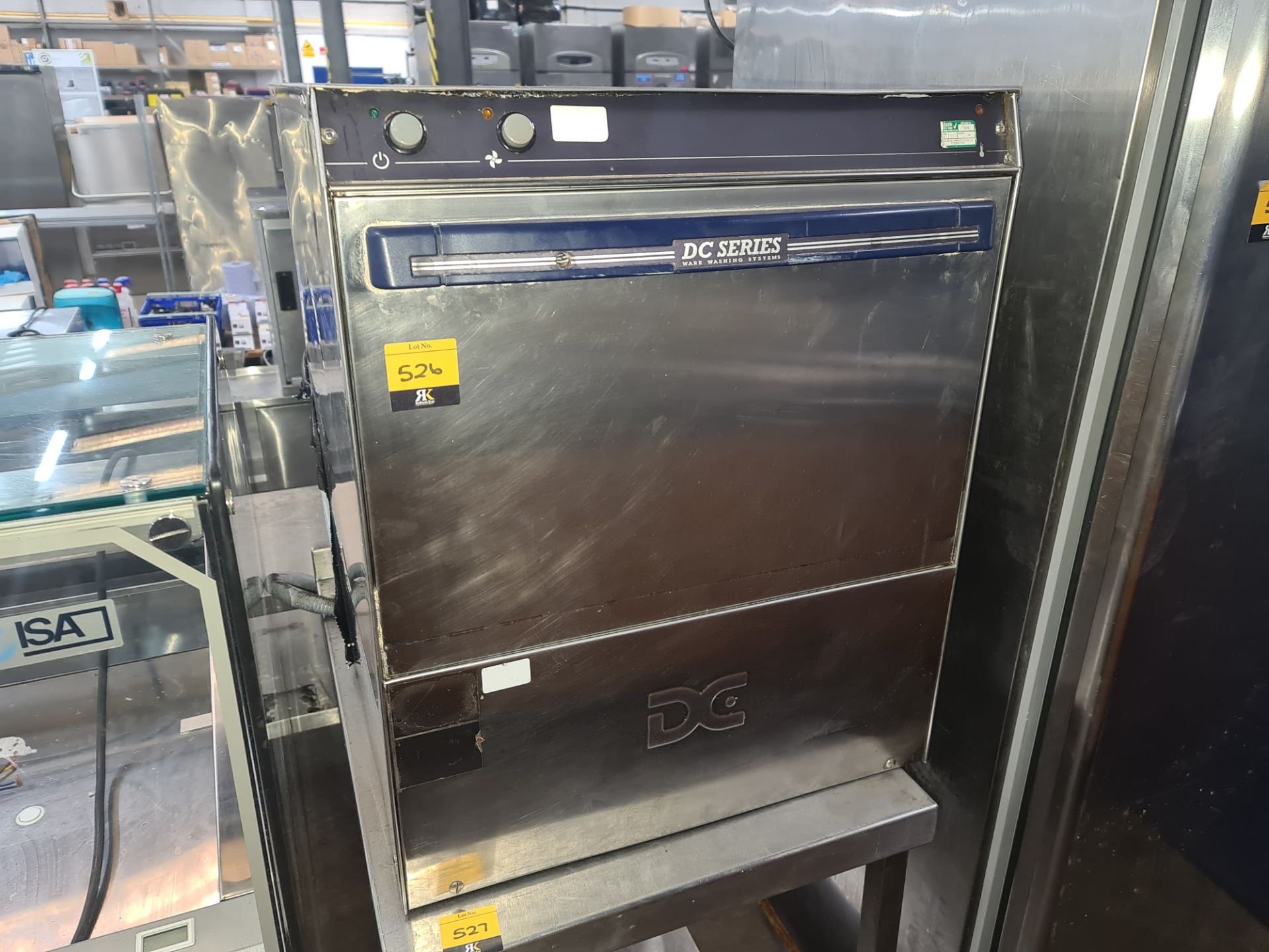 DC Series stainless steel glasswasher/dishwasher NB. This lot does not include the stand on which it