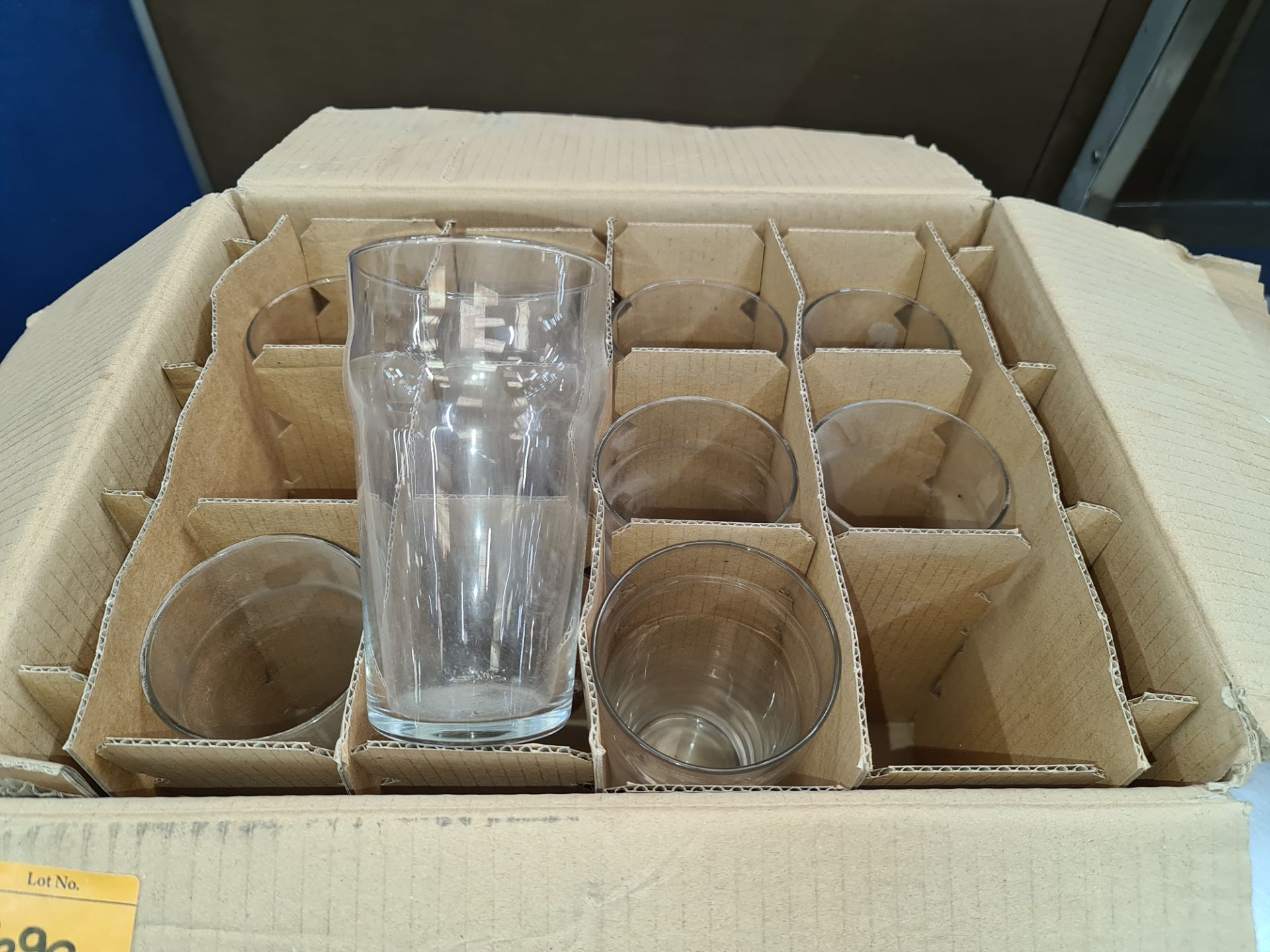 Box of beer glasses