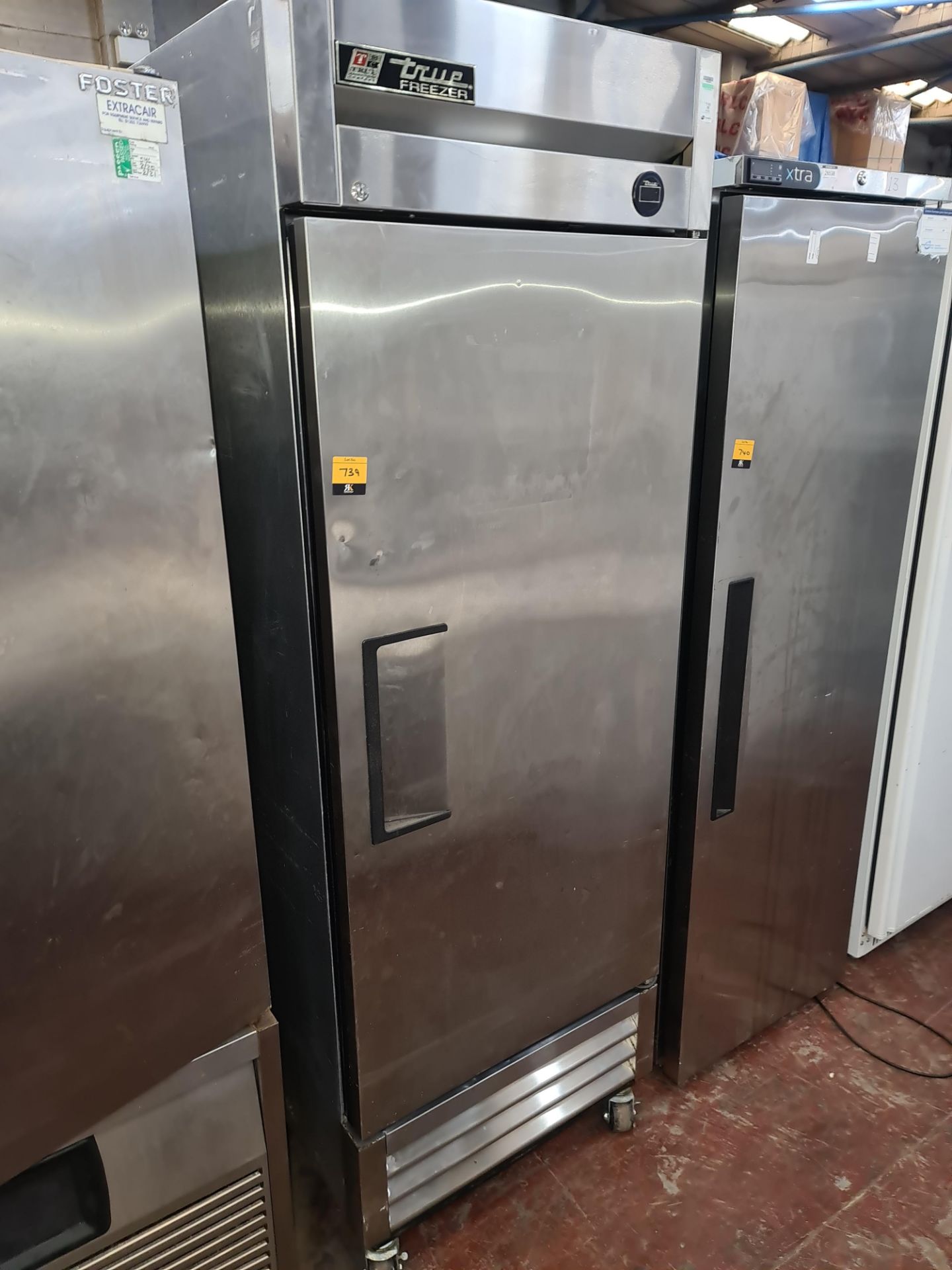 True Refrigeration stainless steel freezer