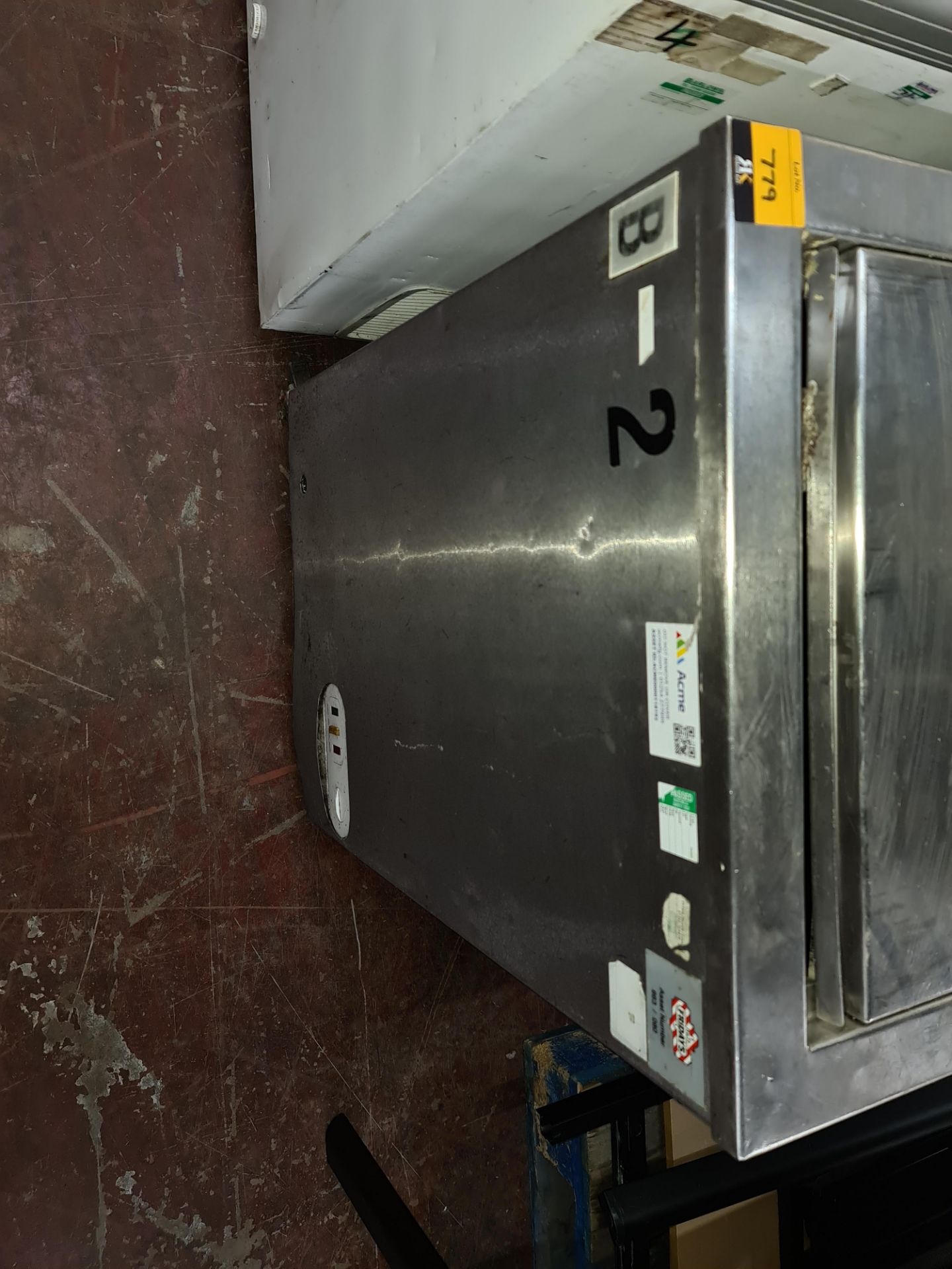 Stainless steel mobile sliding top freezer - Image 2 of 5