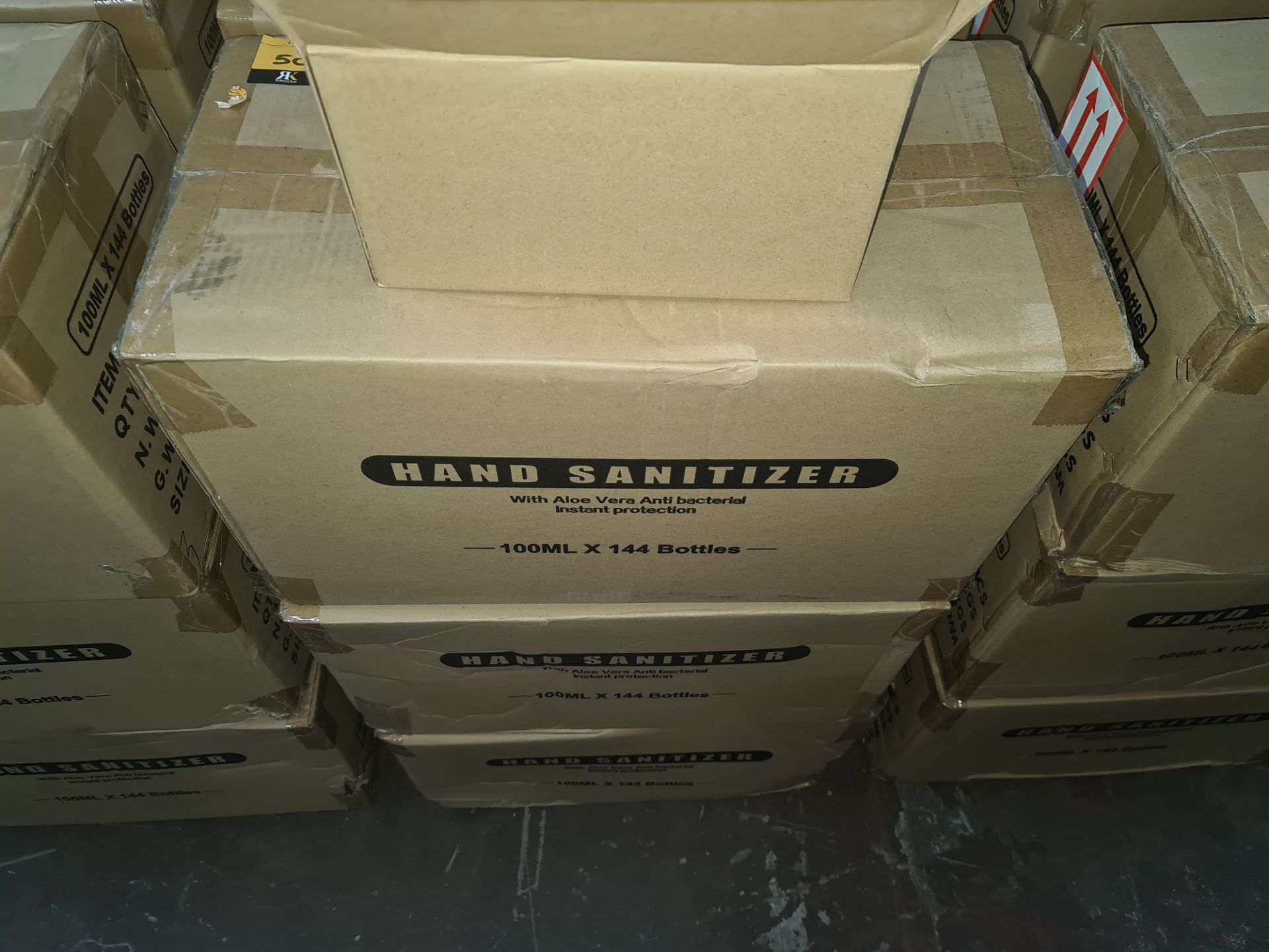 3 boxes containing a total of 432 travel size bottles of alcohol based hand sanitiser. Each bottle i - Image 2 of 2