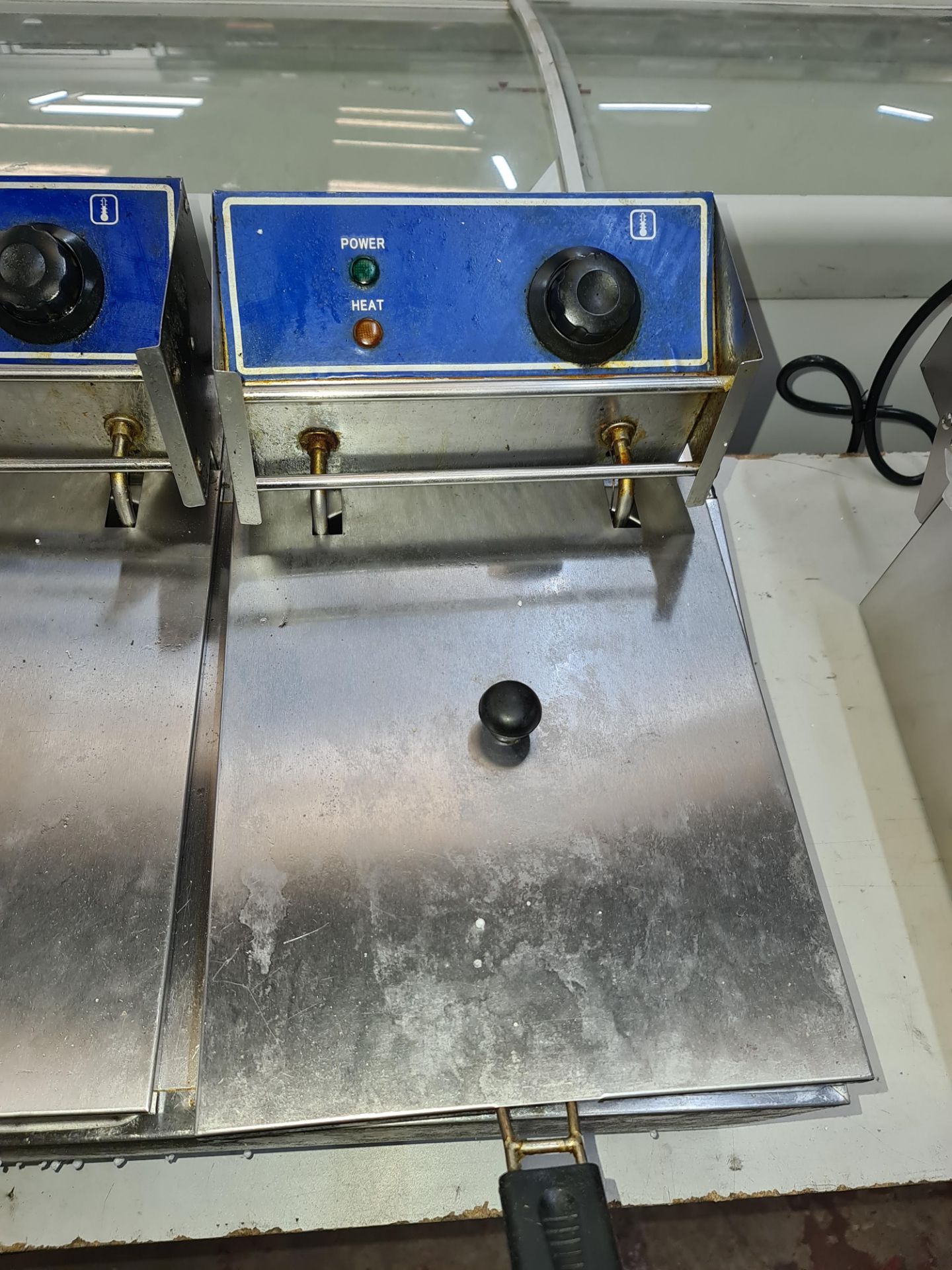 Benchtop stainless steel twin fryer, EF82 with box - Image 3 of 5