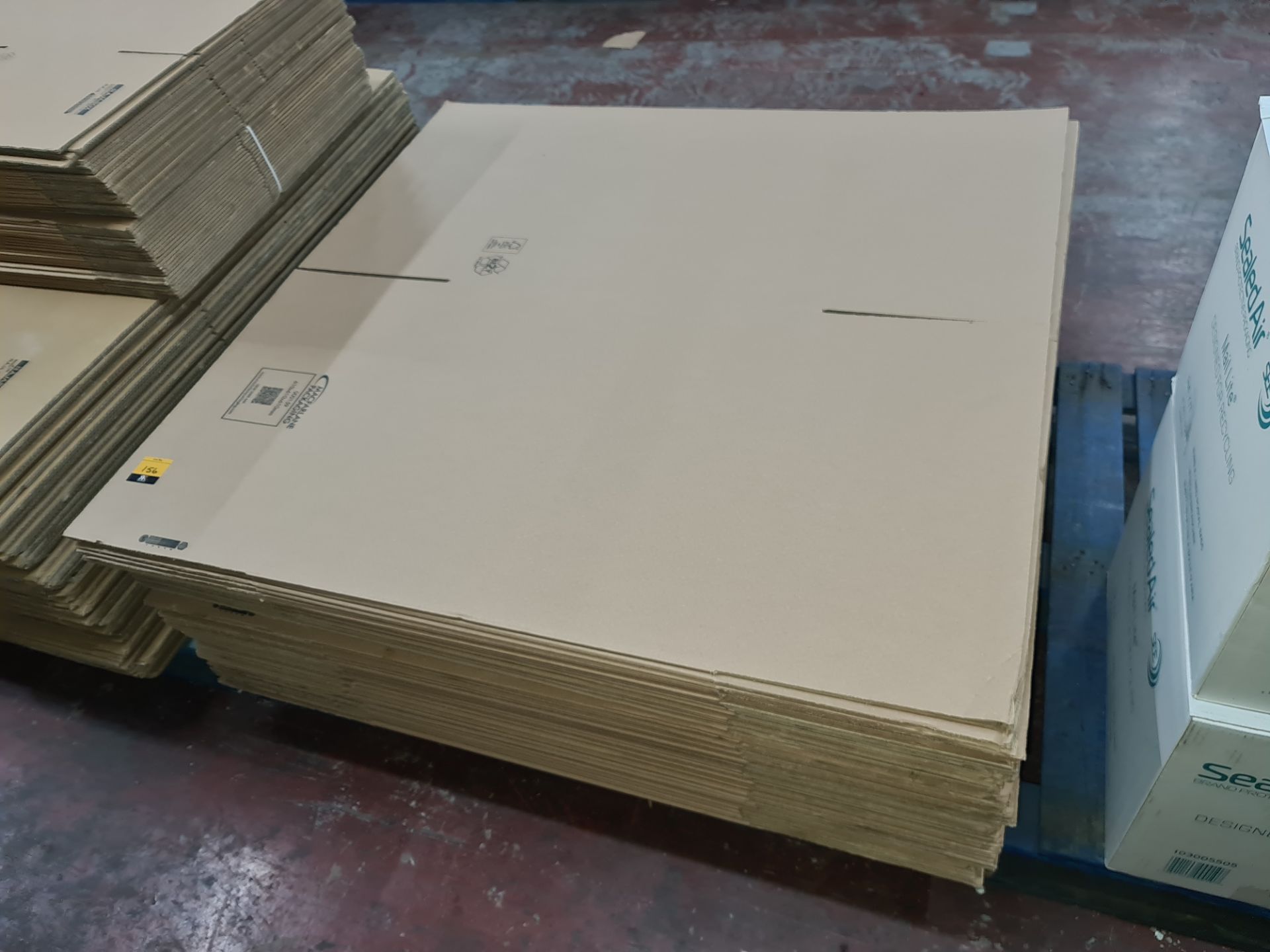 Approximately 49 large cardboard boxes each measuring 610mm x 610mm x 610mm when assembled